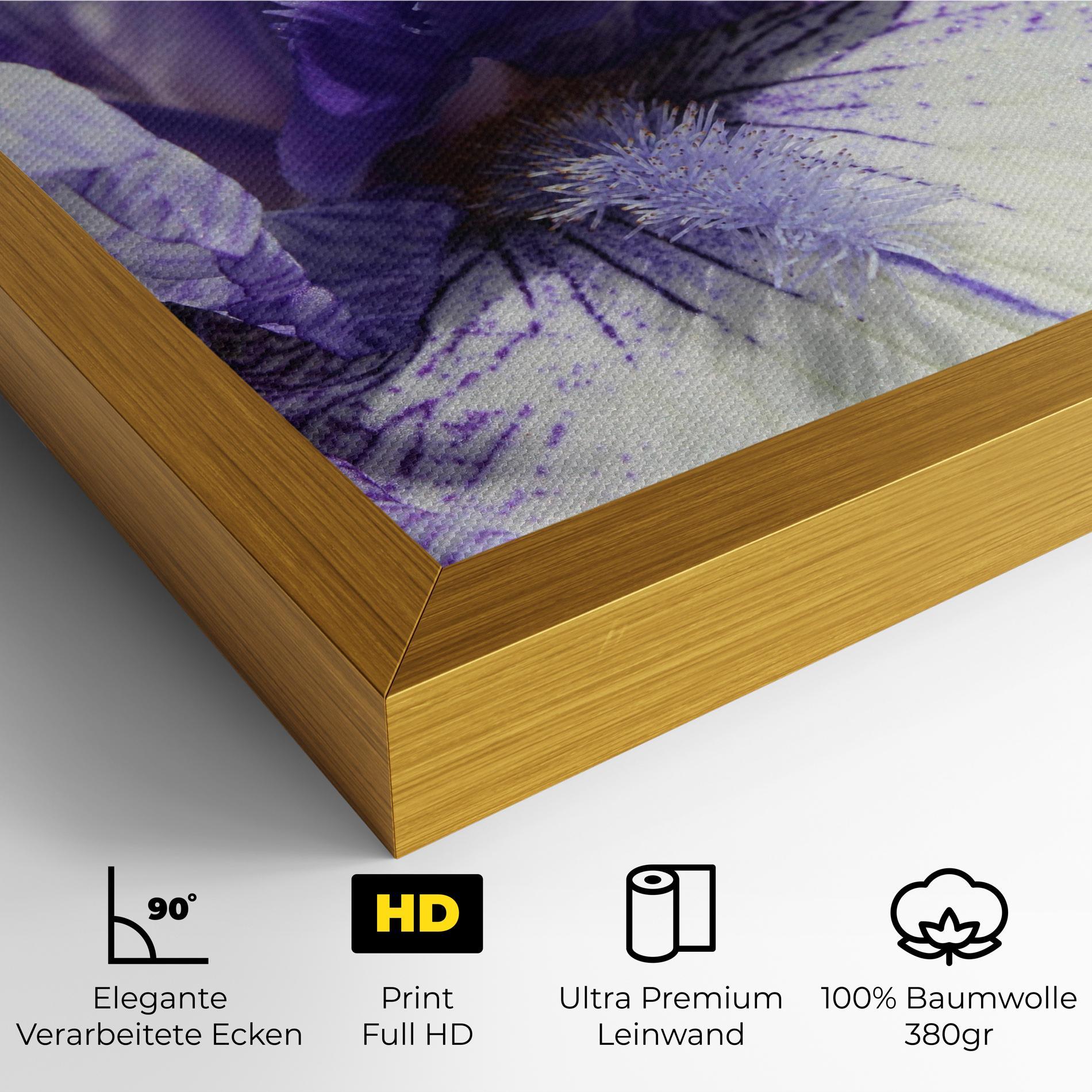 Leinwandbild White Purple Iris mockup 4