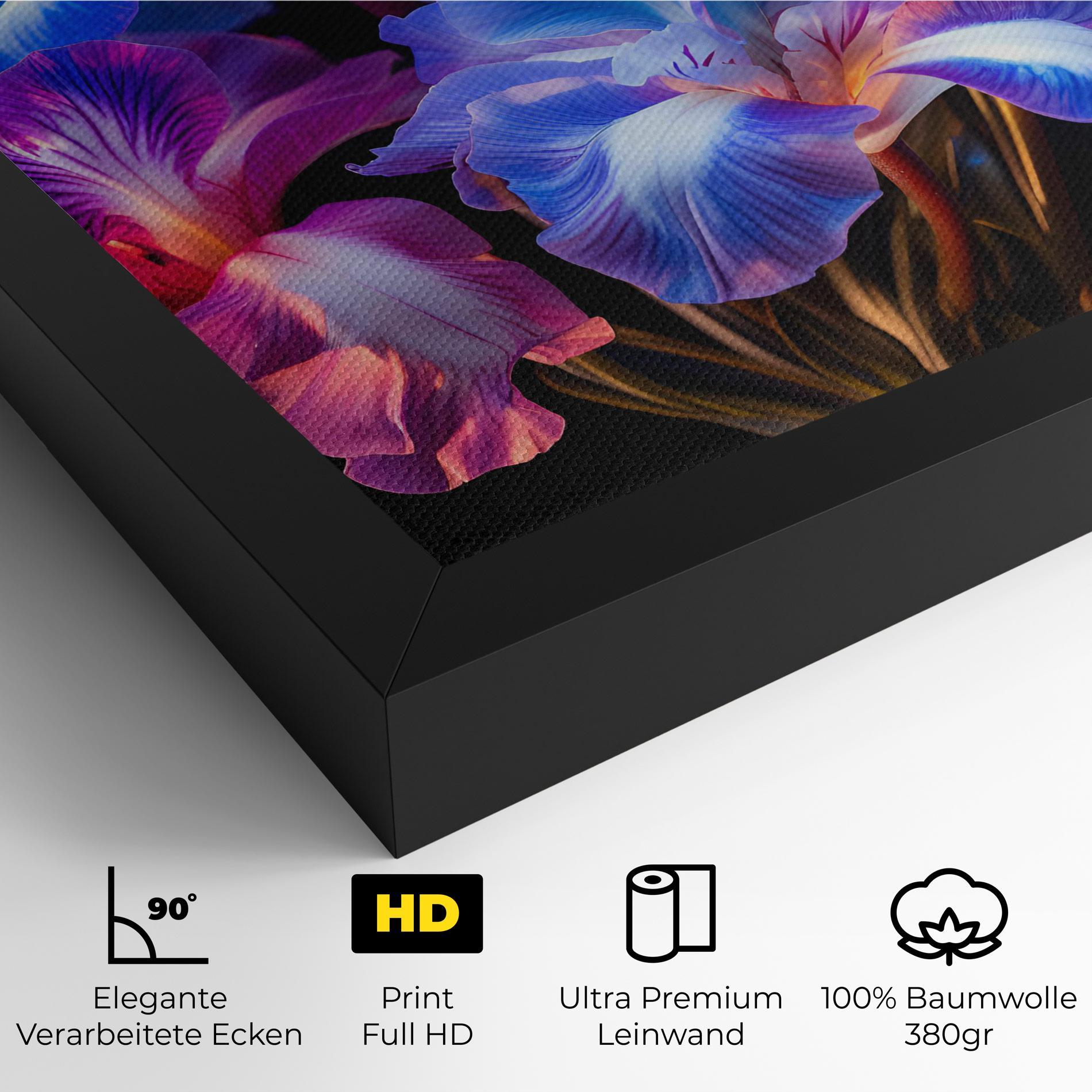 Leinwandbild Blue Light Iris mockup 4