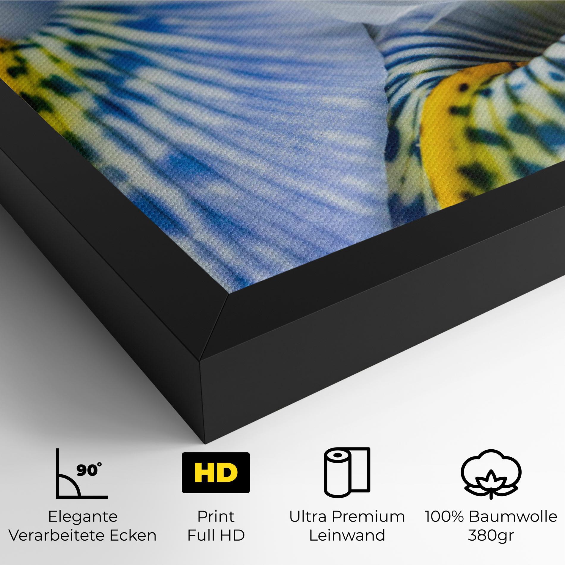 Leinwandbild Blue Yellow Iris mockup 4