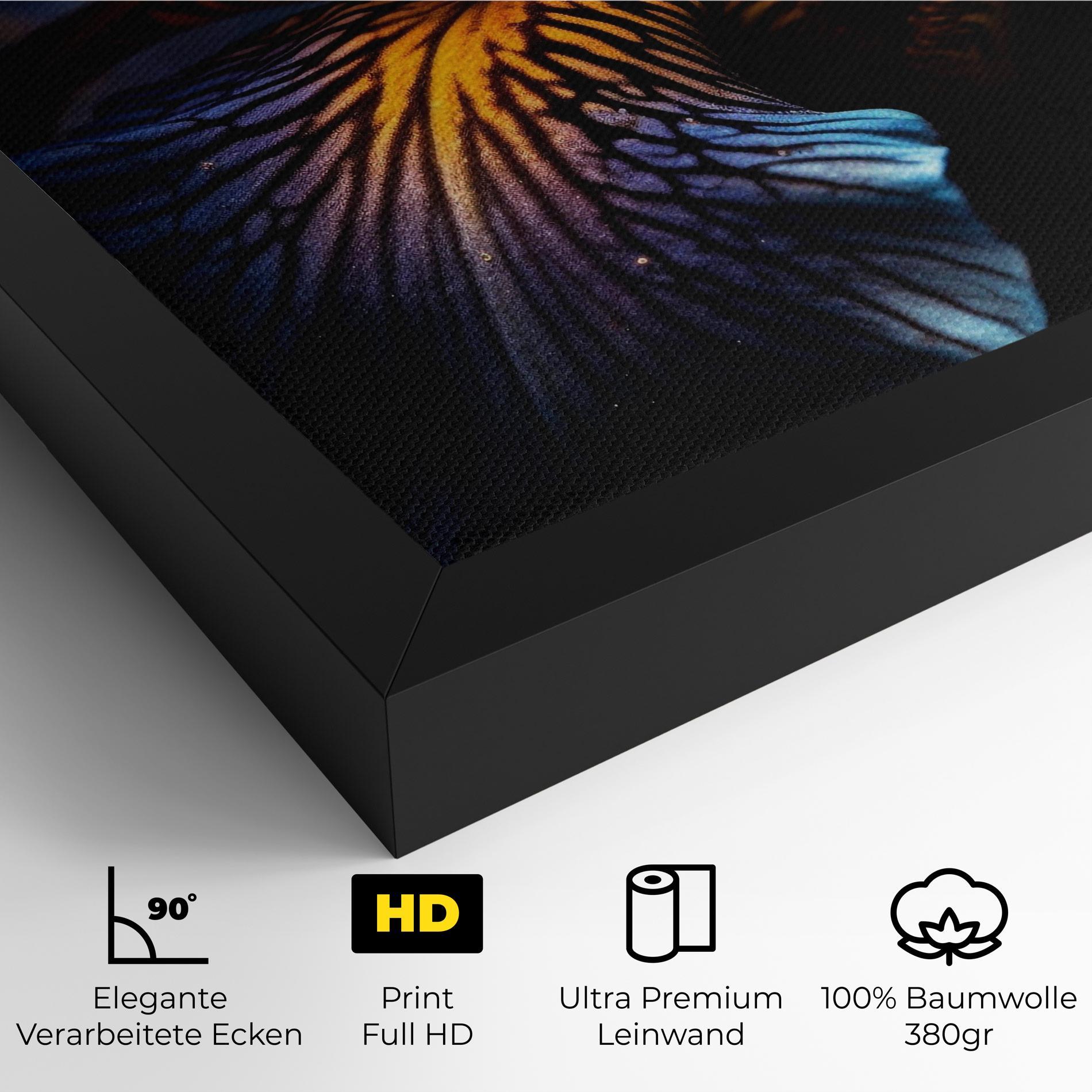 Leinwandbild Dark Yellow Iris mockup 4