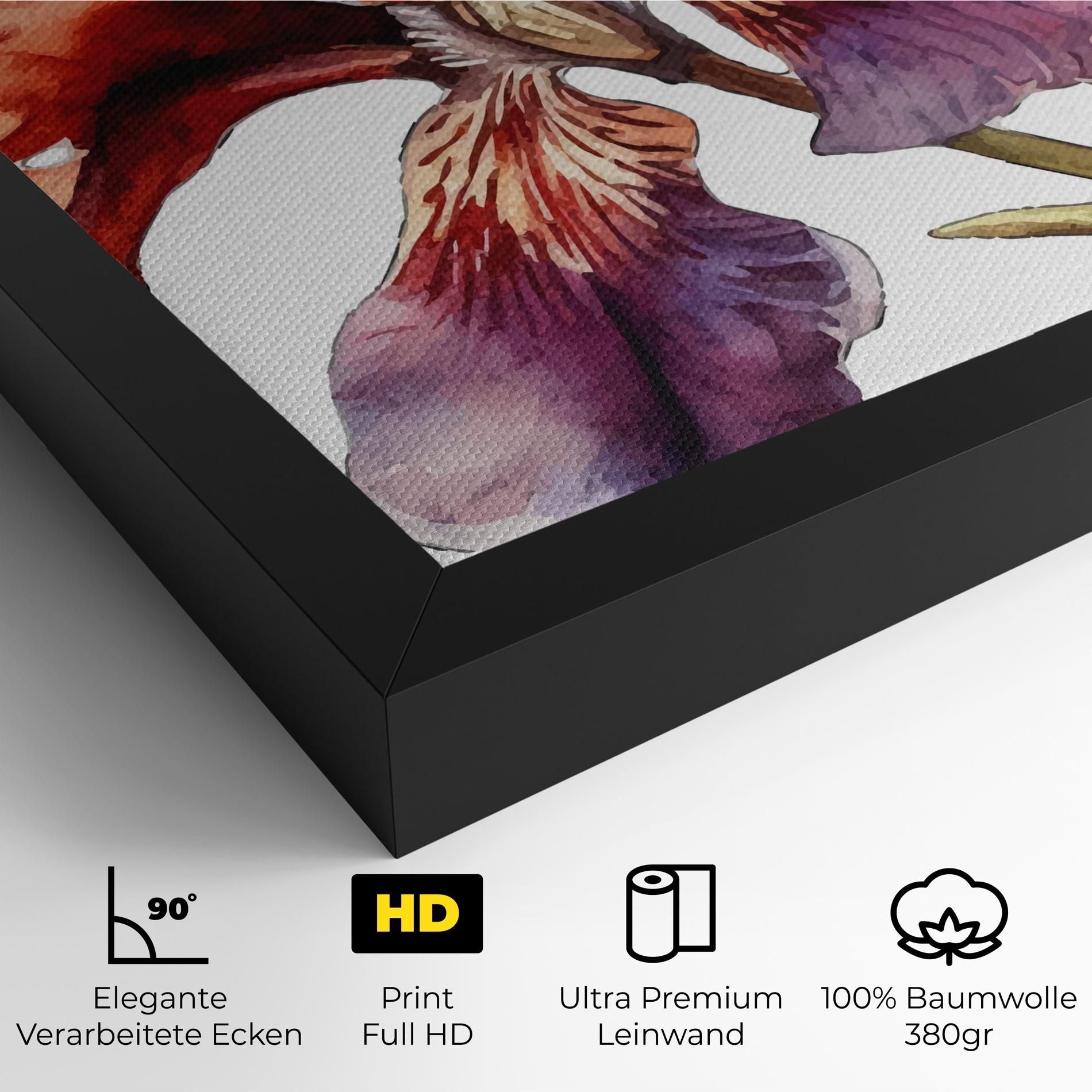 Watercolor Iris mockup 4