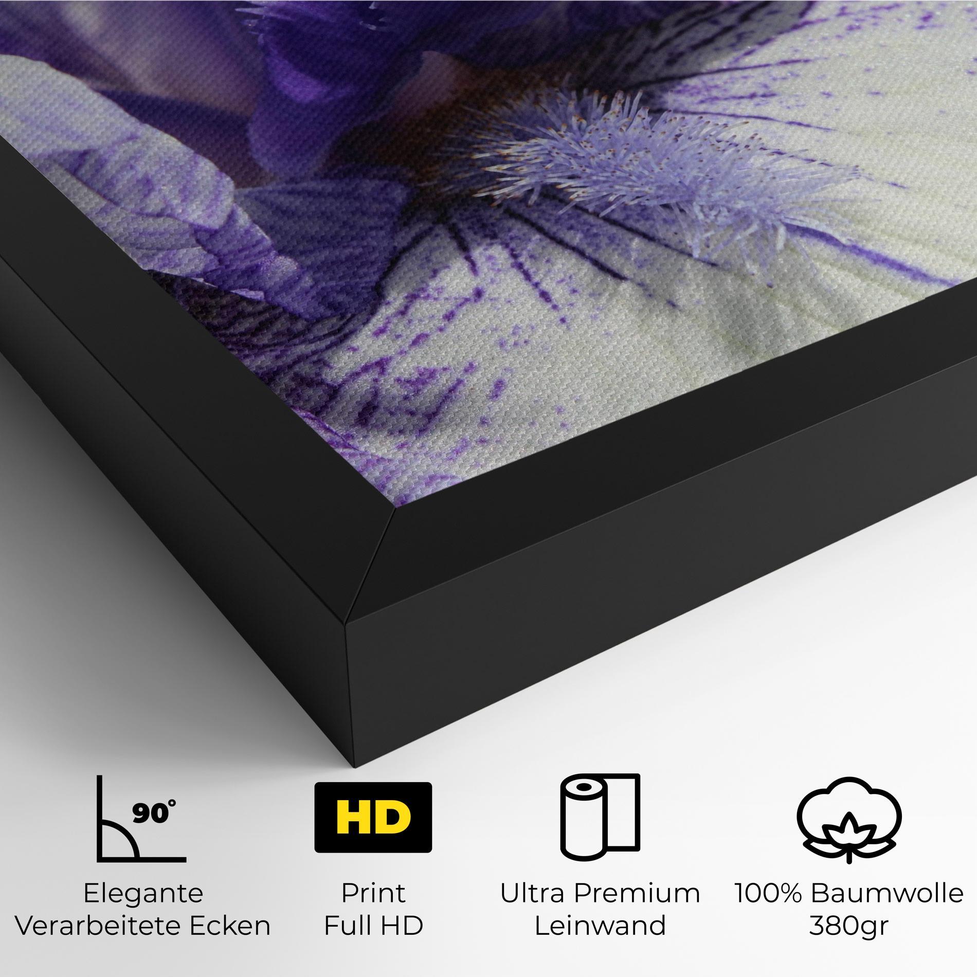 Leinwandbild White Purple Iris mockup 4