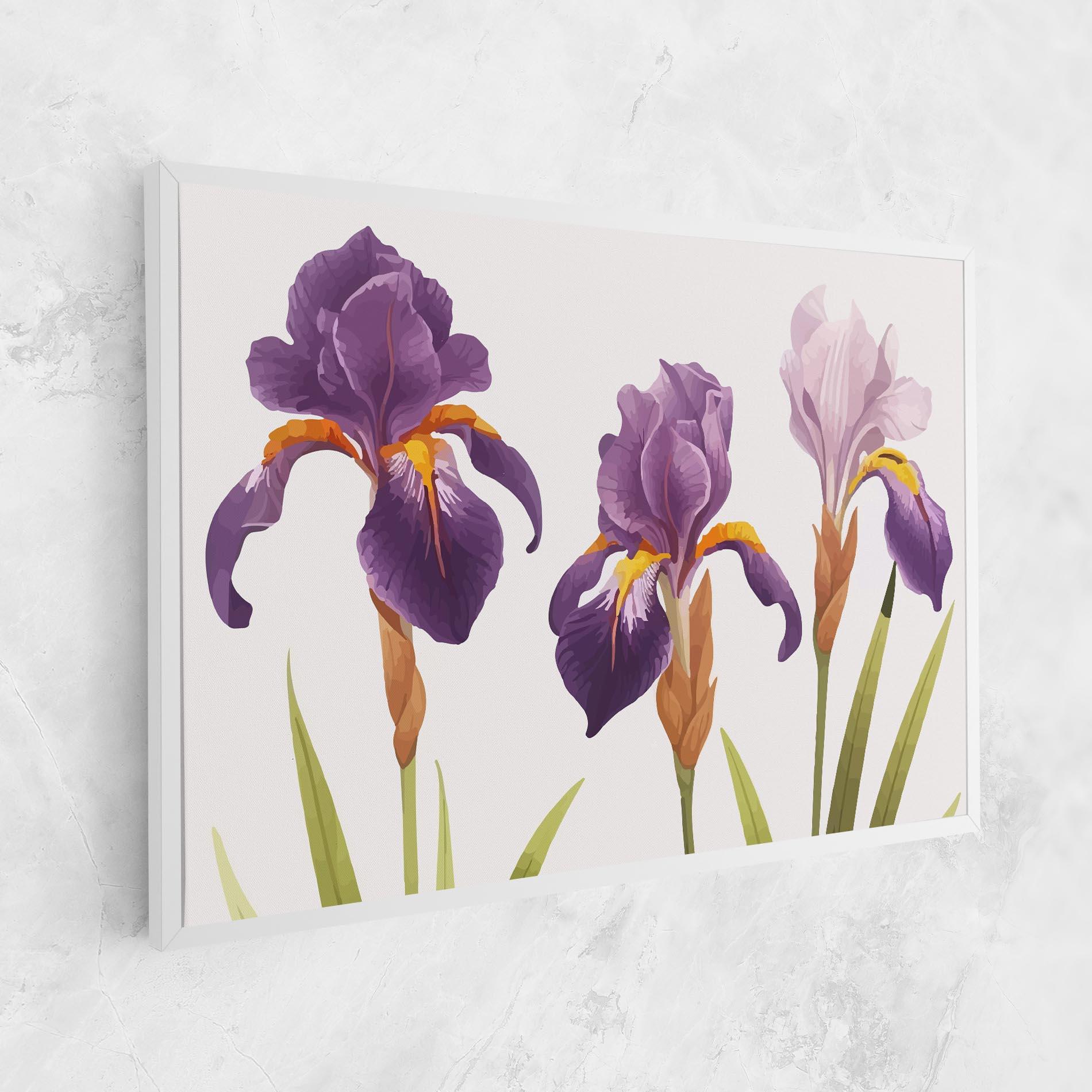 Leinwandbild Iris Leaf mockup 1