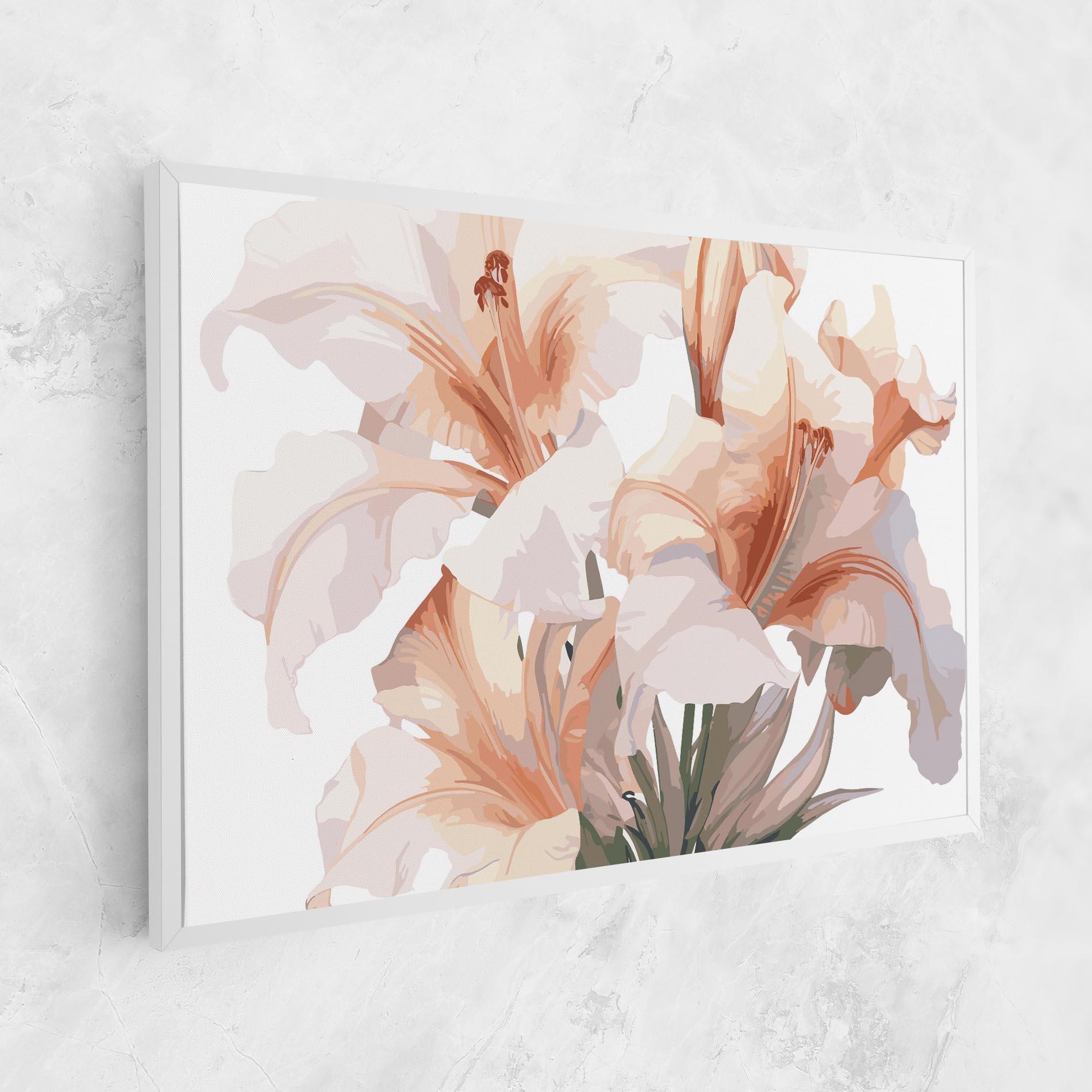 Leinwandbild Light Orange Iris mockup 1