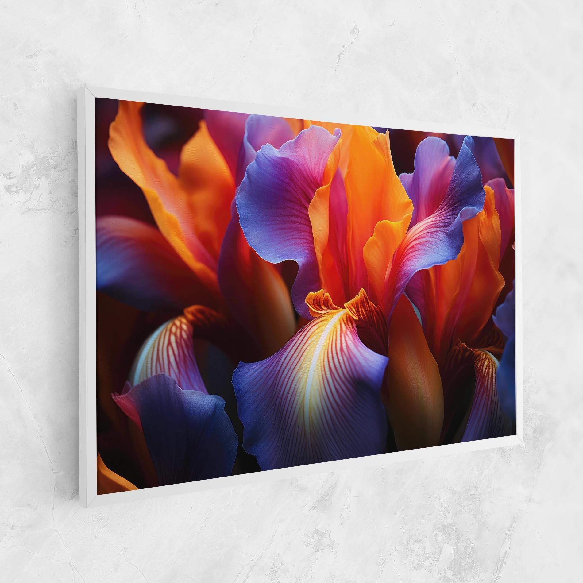 Leinwandbild Orange Purple Iris mockup 1