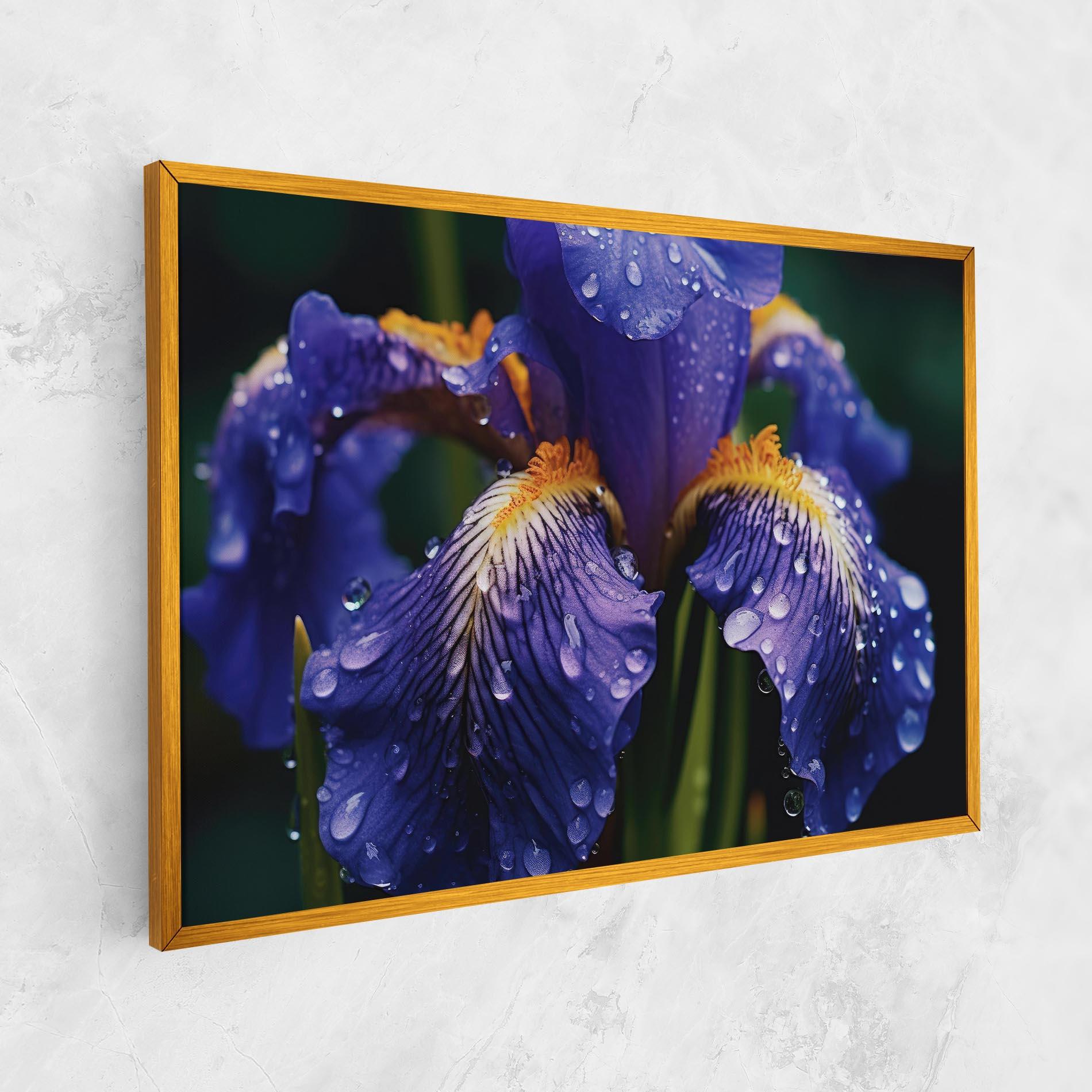 Leinwandbild Iris After Rain mockup 1