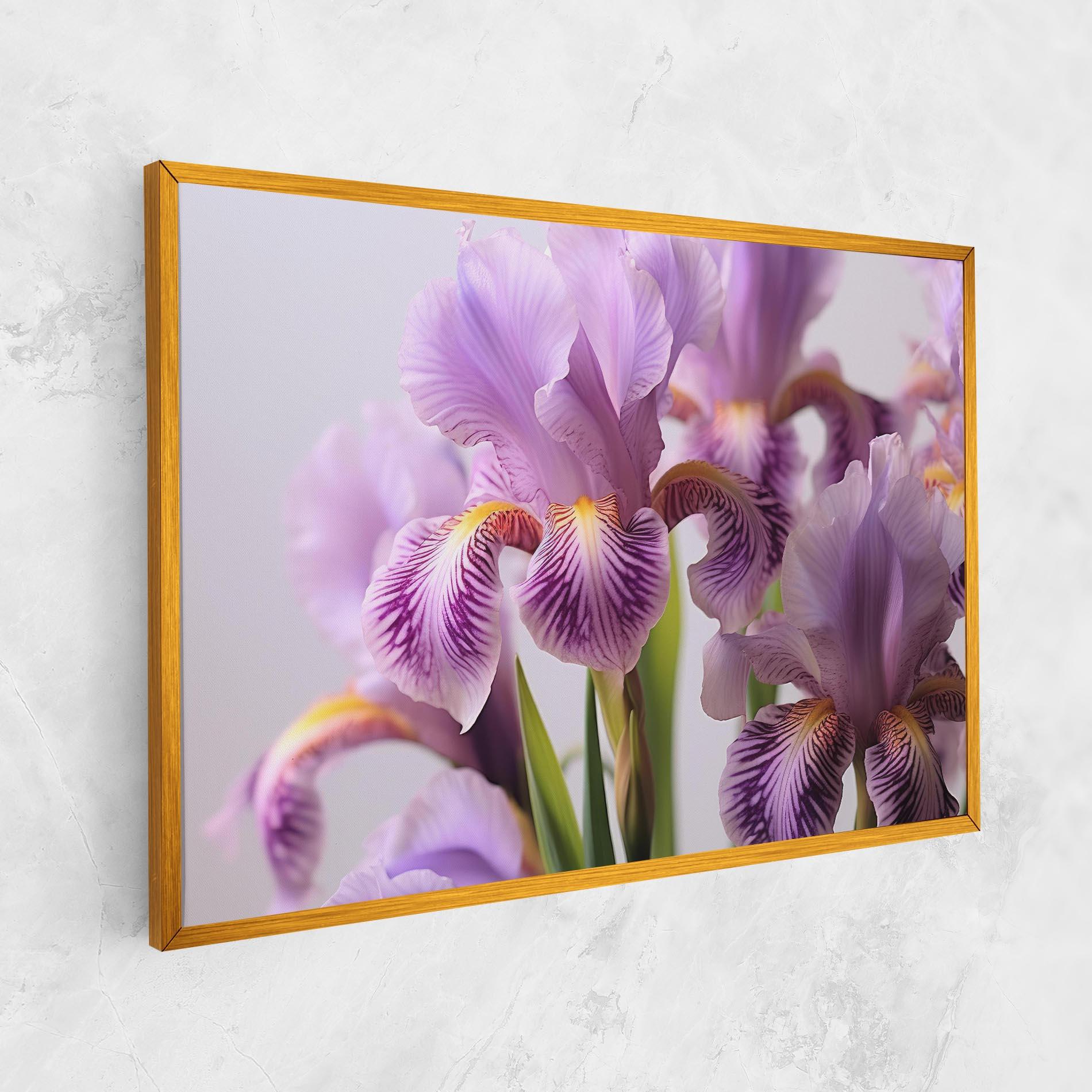 Leinwandbild Iris In Vase mockup 1