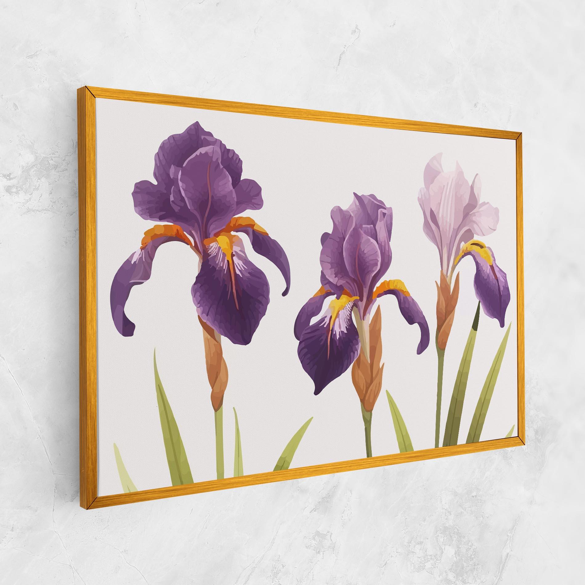 Leinwandbild Iris Leaf mockup 1