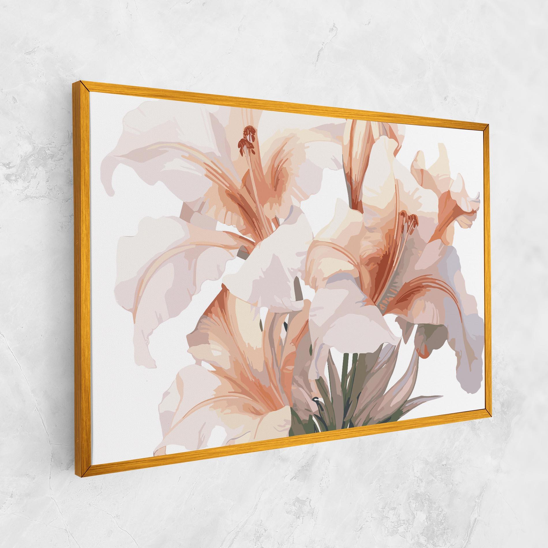 Leinwandbild Light Orange Iris mockup 1