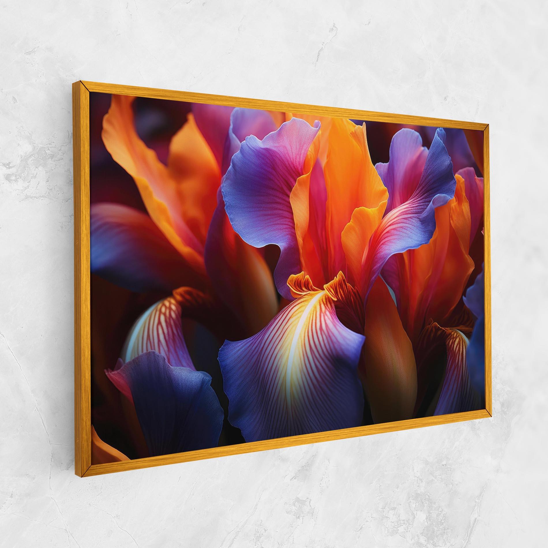 Leinwandbild Orange Purple Iris mockup 1