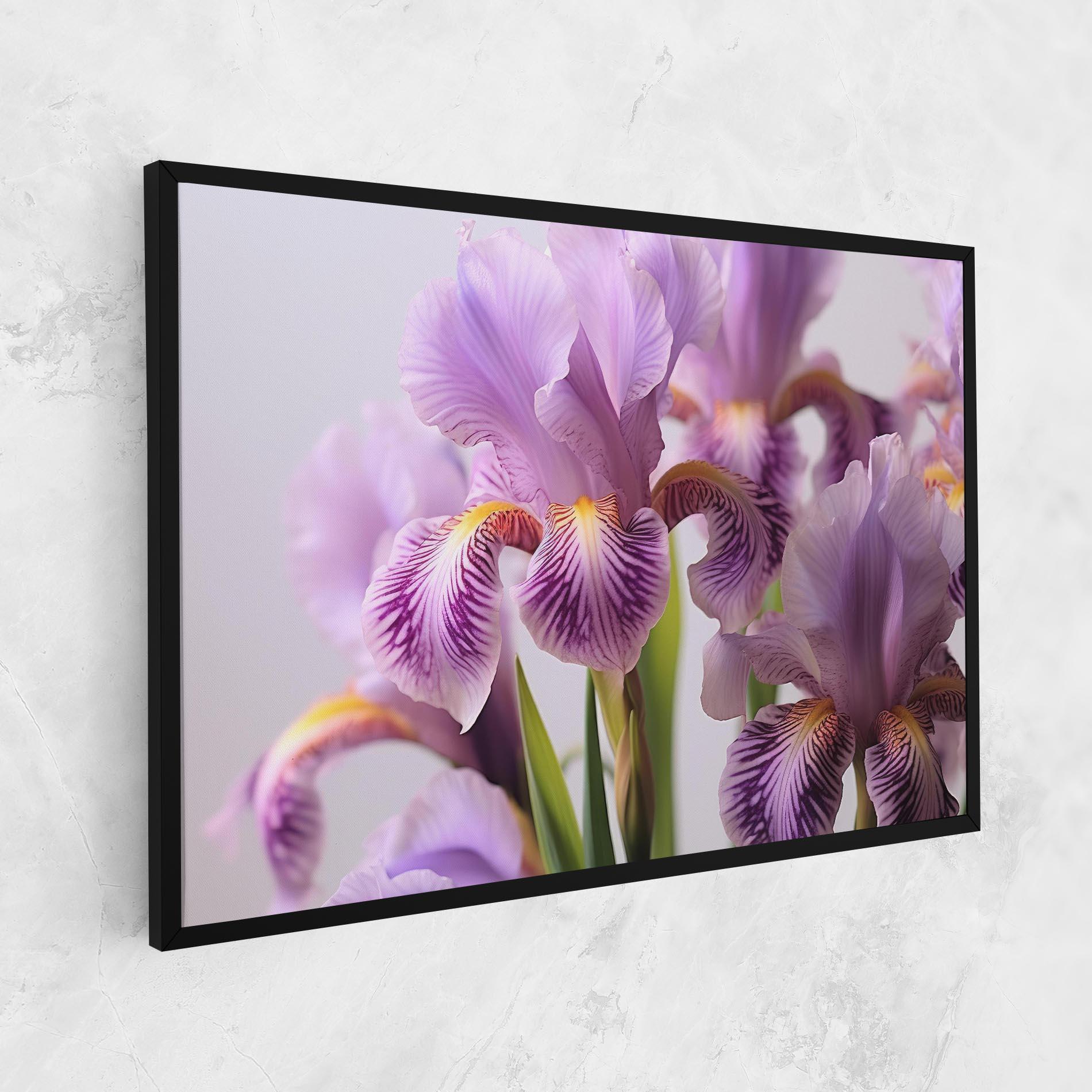Leinwandbild Iris In Vase mockup 1