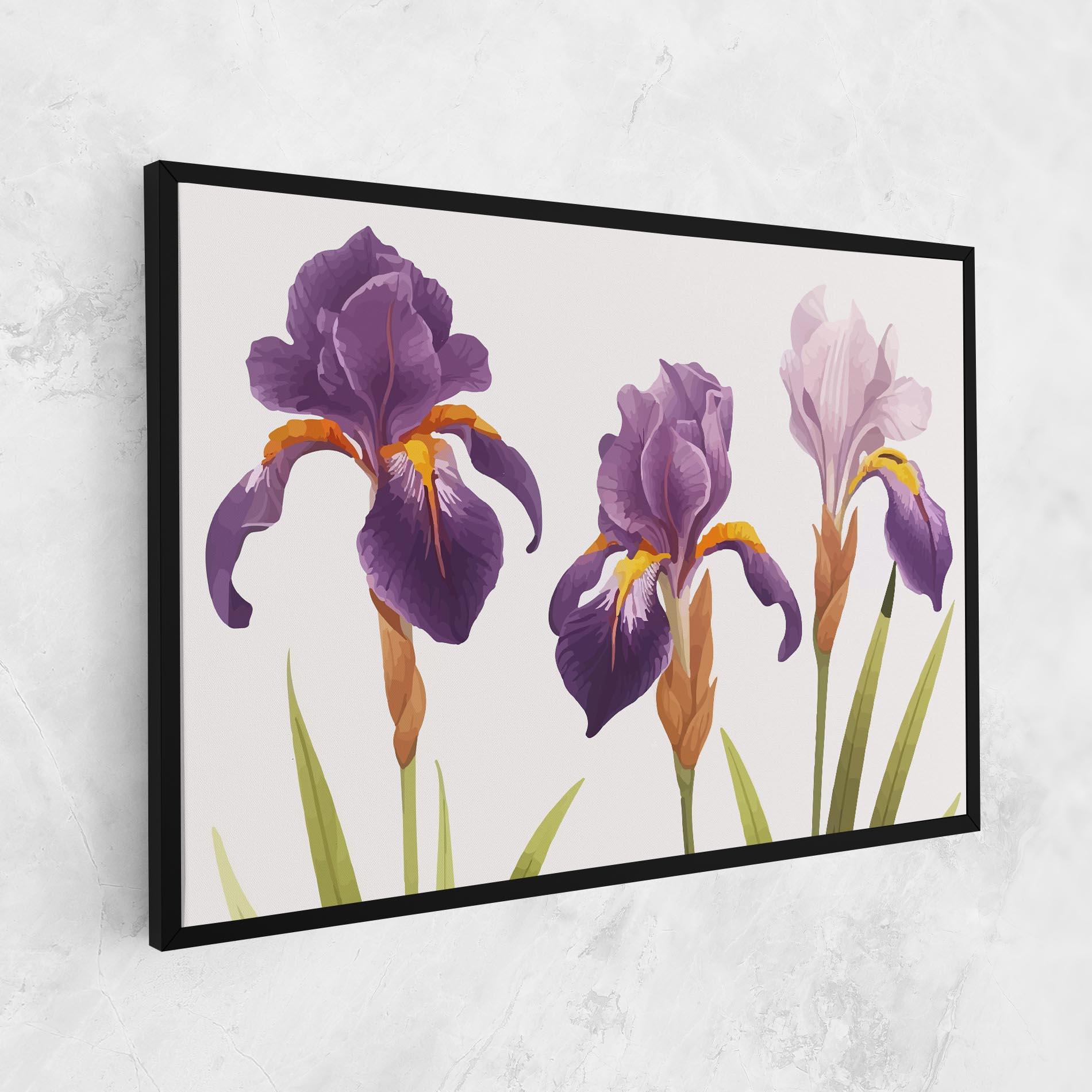 Leinwandbild Iris Leaf mockup 1