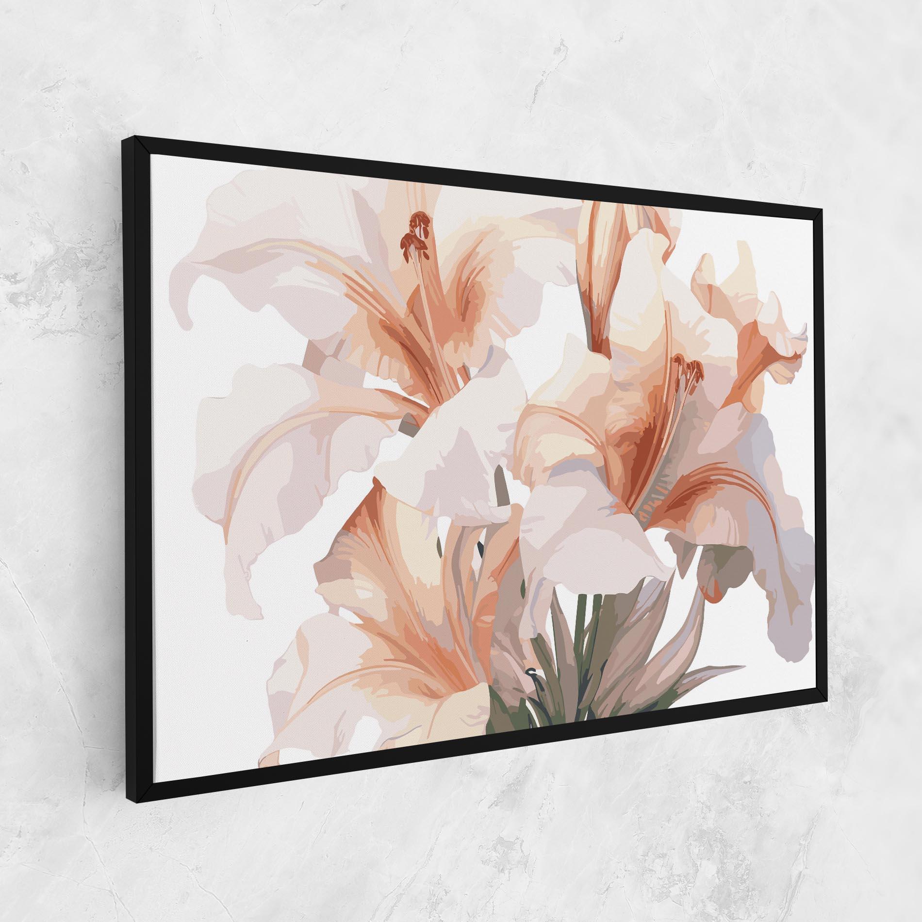 Leinwandbild Light Orange Iris mockup 1