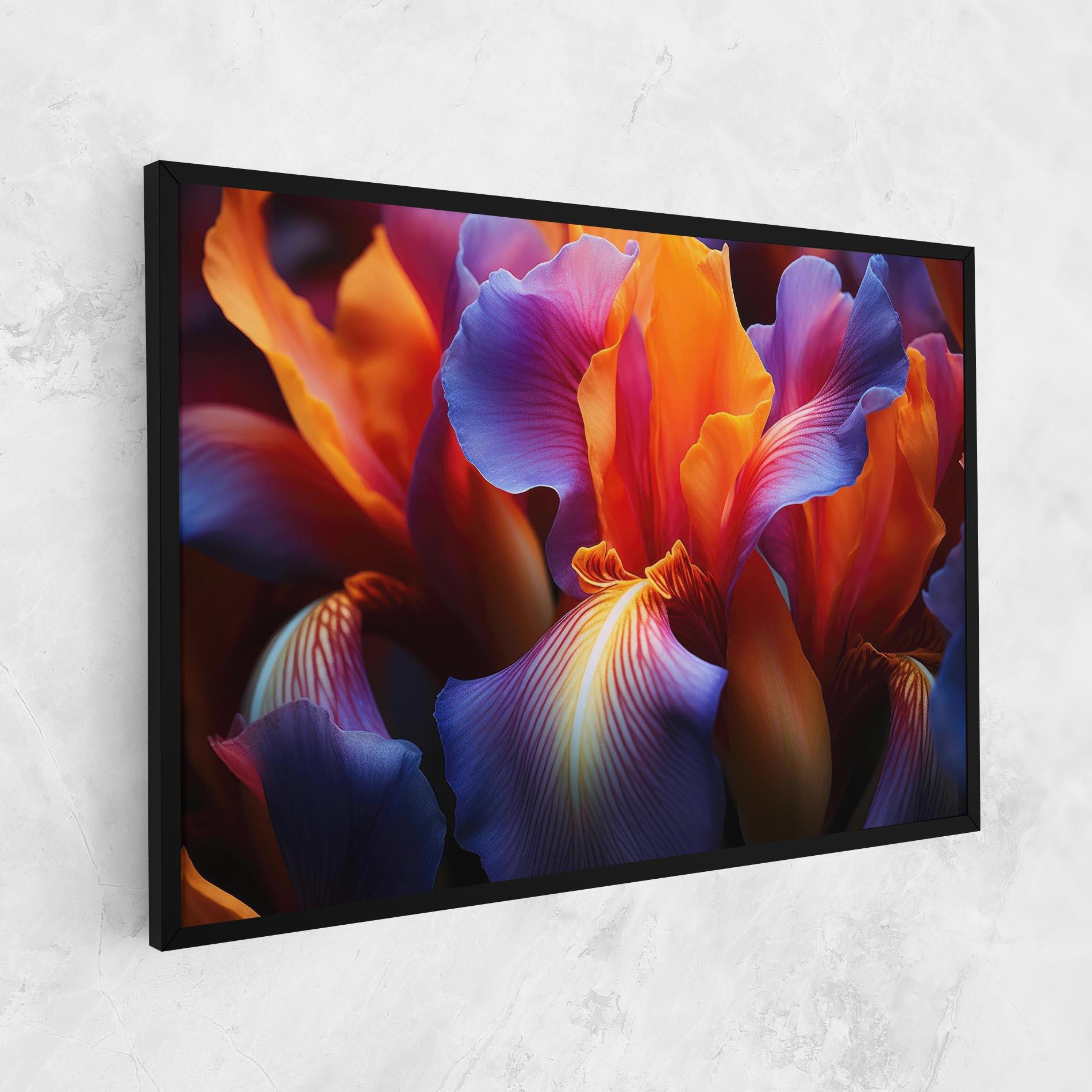 Leinwandbild Orange Purple Iris mockup 1