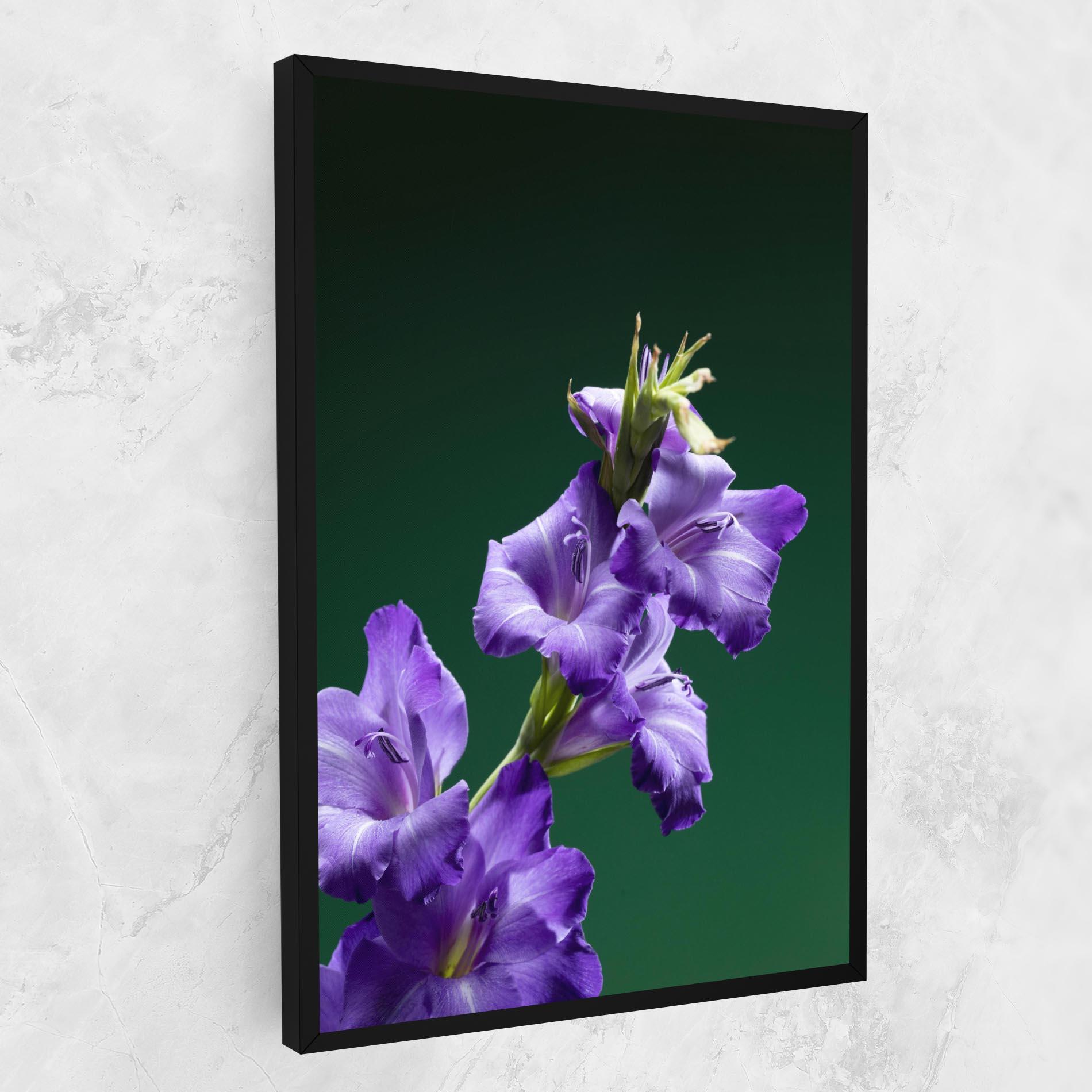Leinwandbild Iris On Green mockup 1