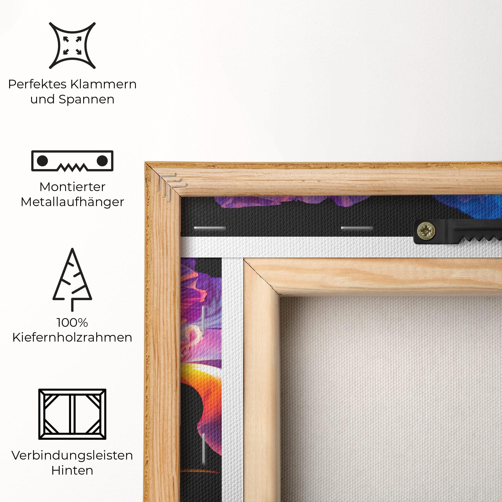 Leinwandbild Blue Light Iris mockup 5