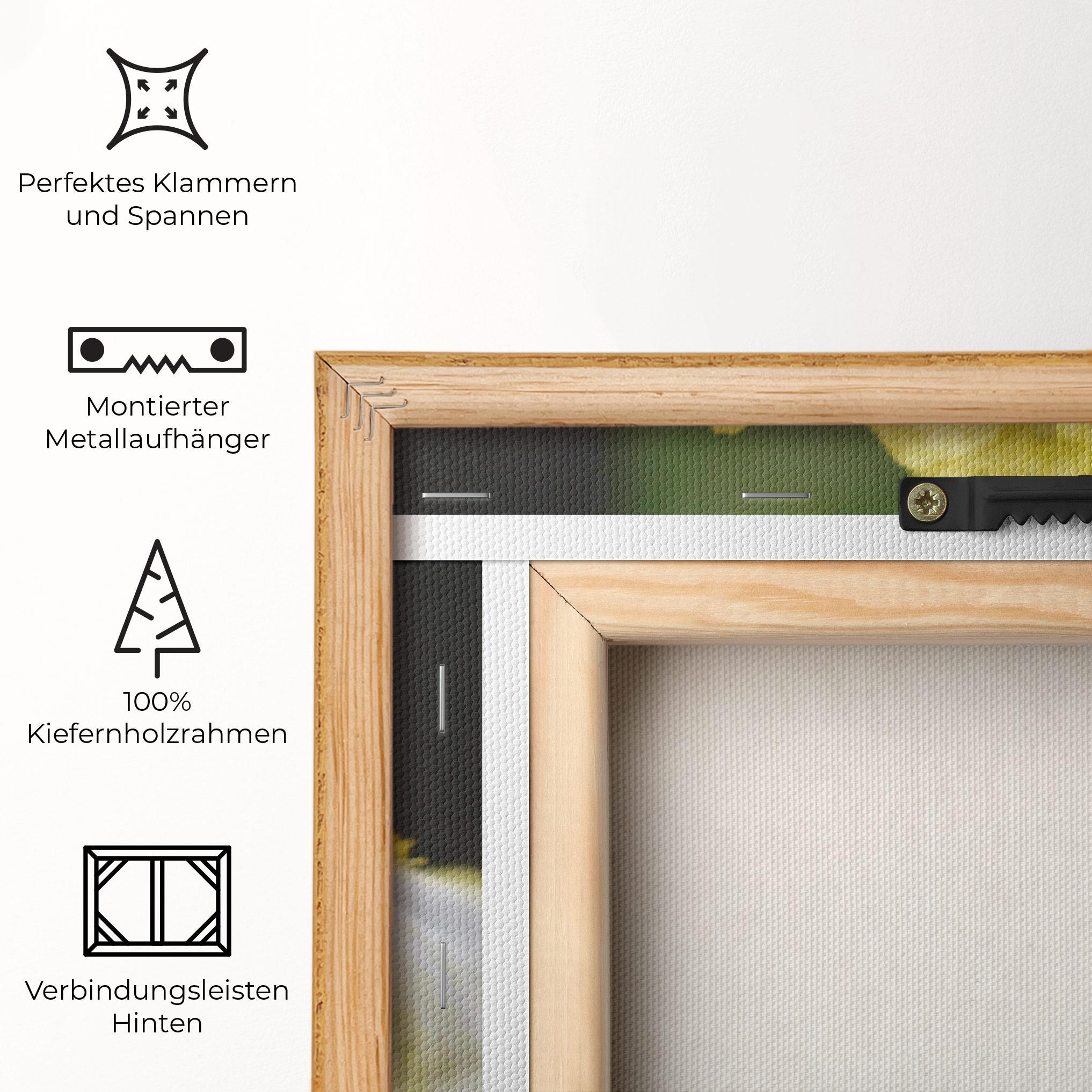 Leinwandbild Garden Yellow Iris mockup 5