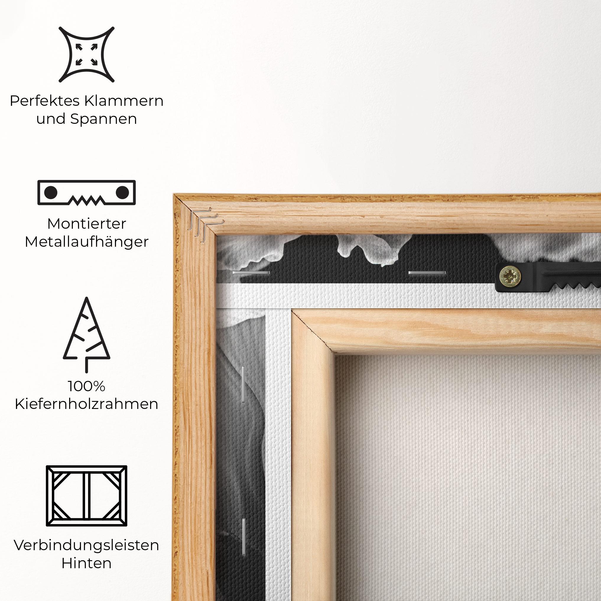 Leinwandbild Grey Iris mockup 5