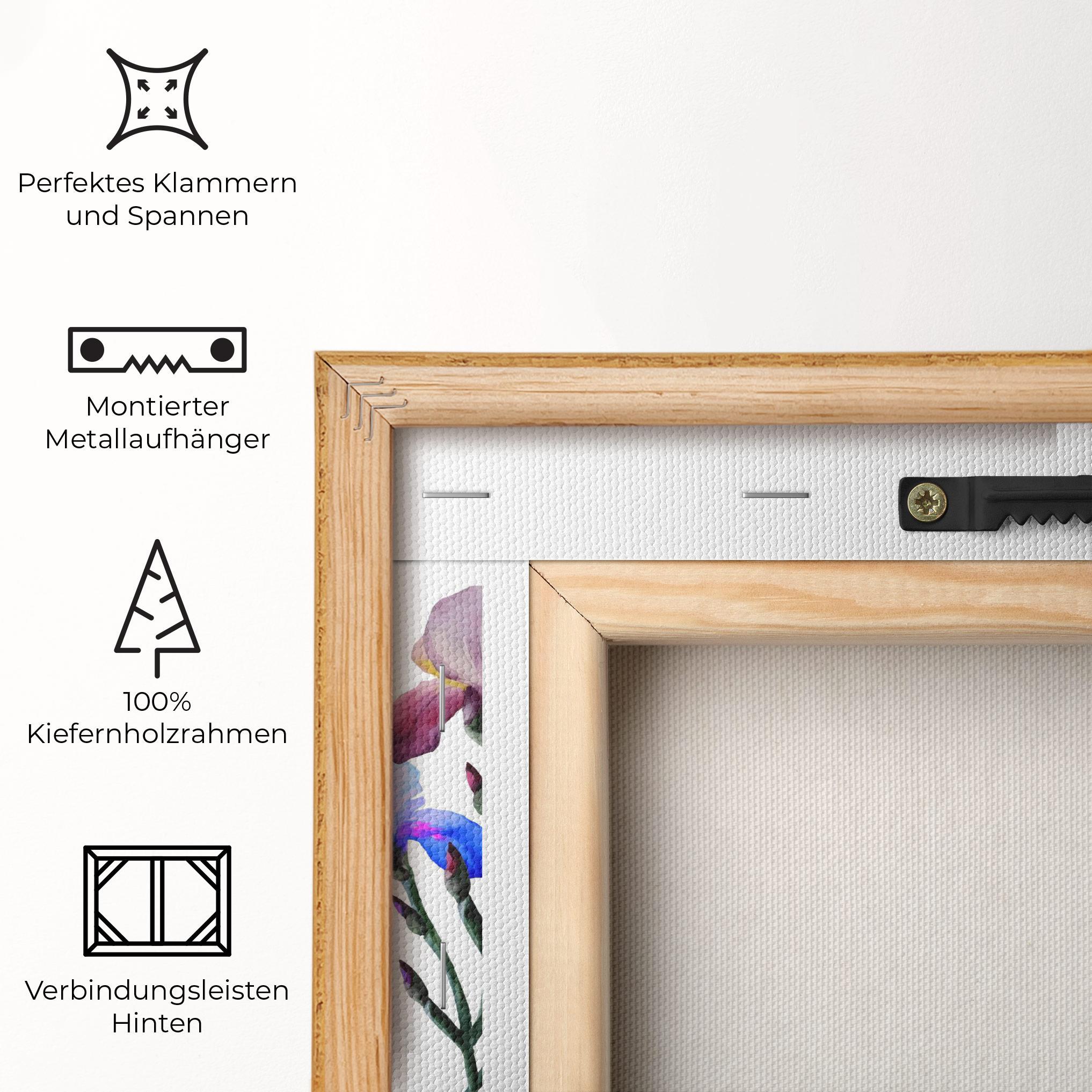 Leinwandbild Iris Set mockup 5