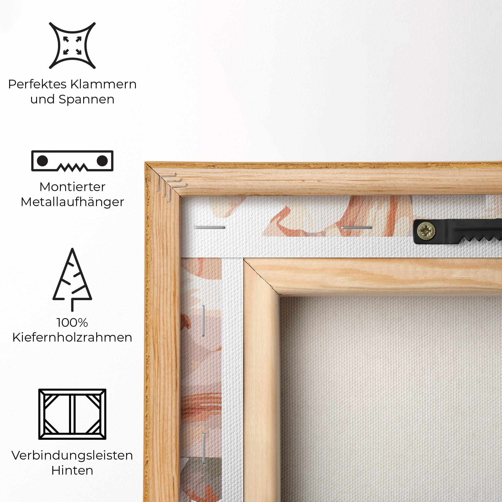 Leinwandbild Light Orange Iris mockup 5