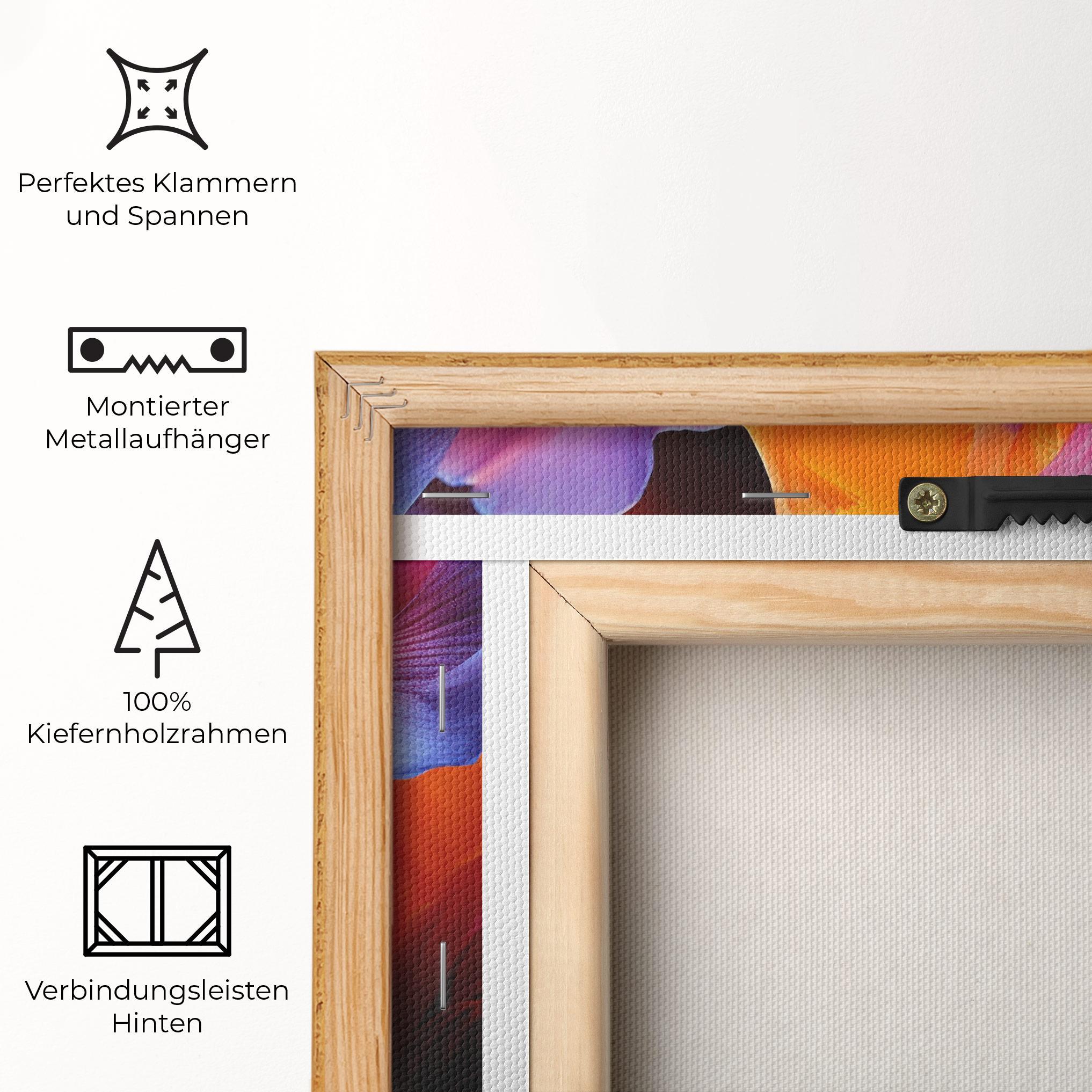 Leinwandbild Orange Purple Iris mockup 5