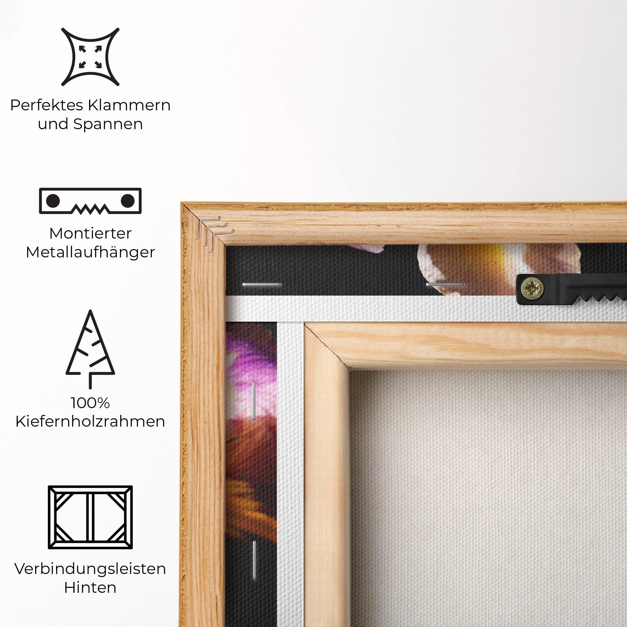 Leinwandbild Pastel Yellow Iris mockup 5