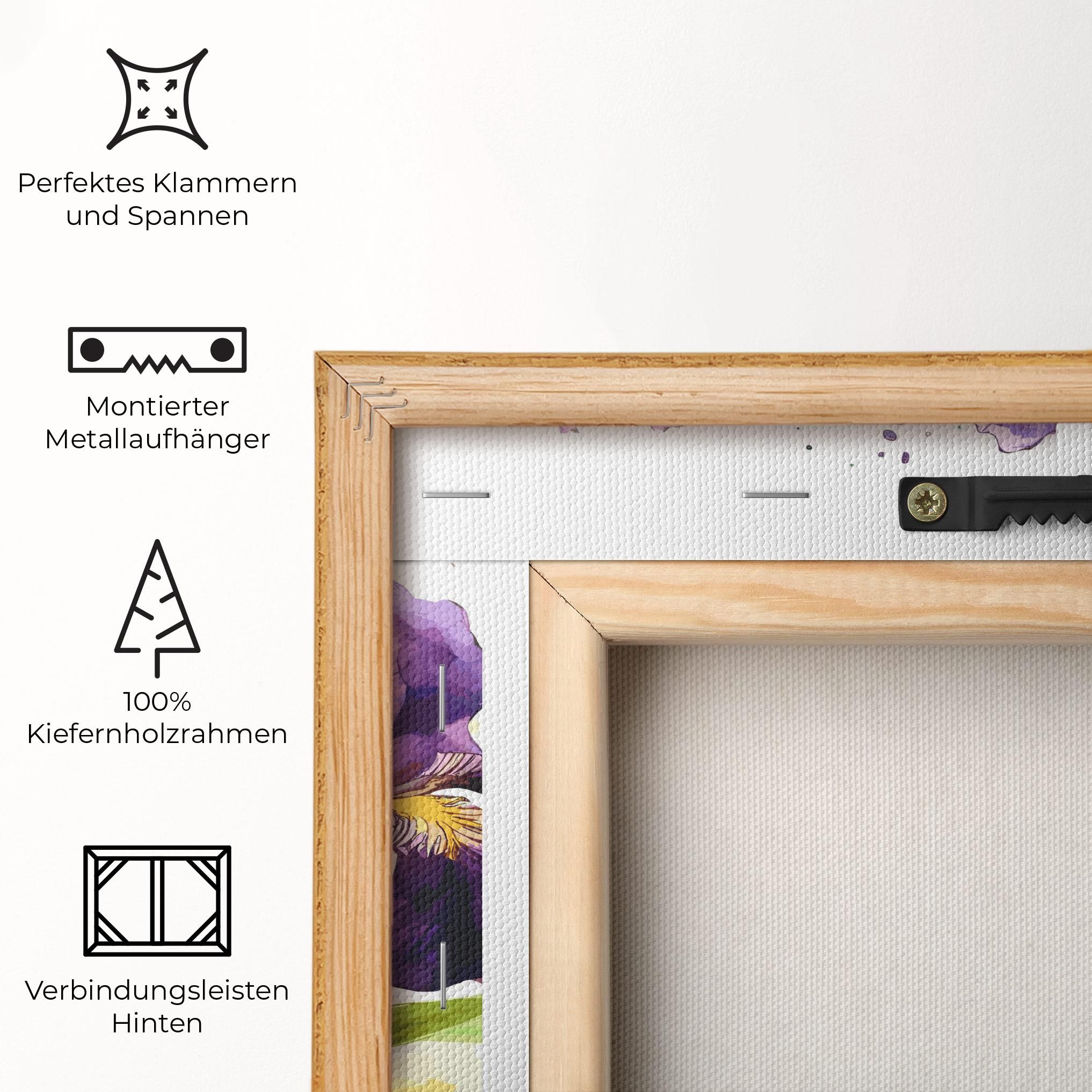 Watercolor Purple Iris mockup 5