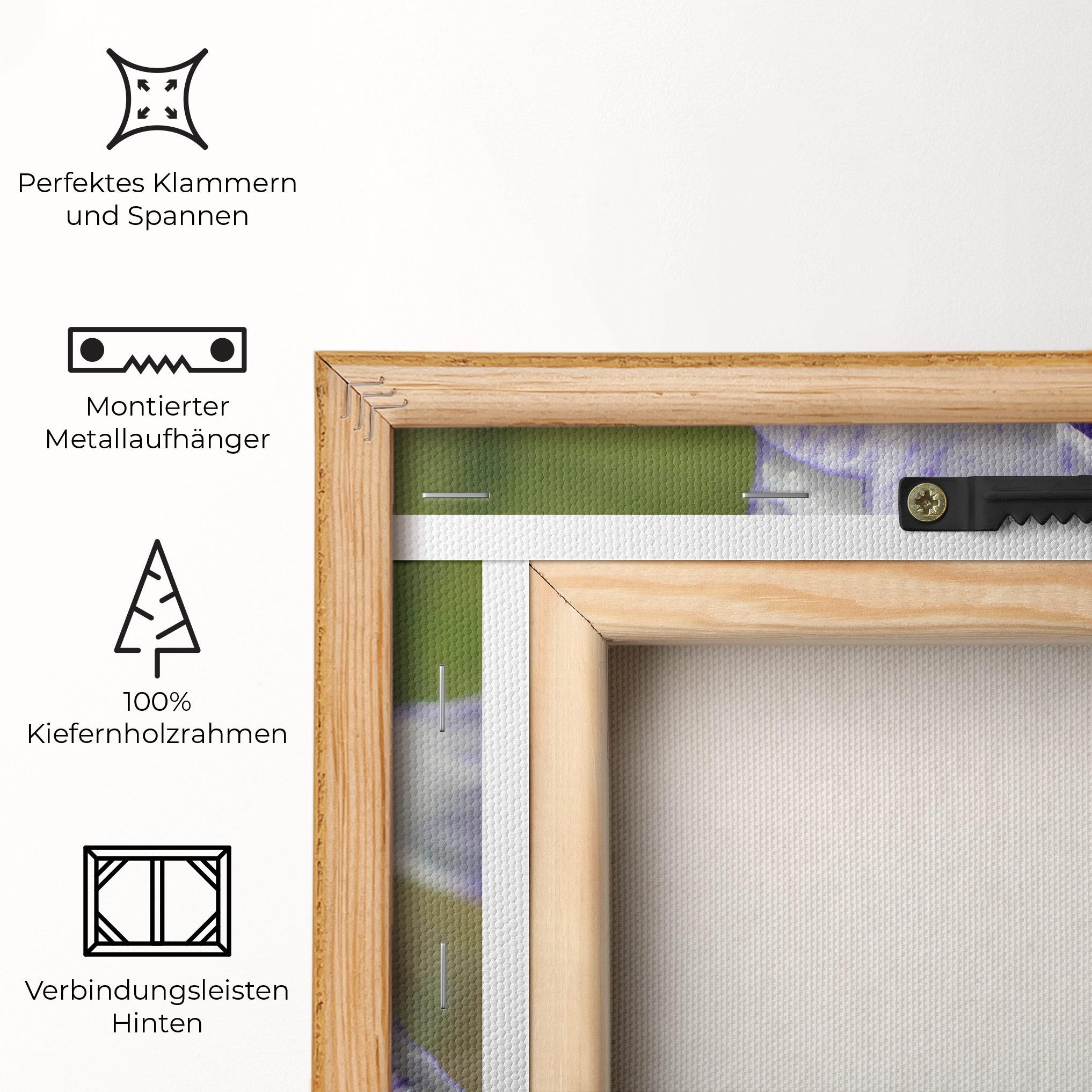 Leinwandbild White Purple Iris mockup 5