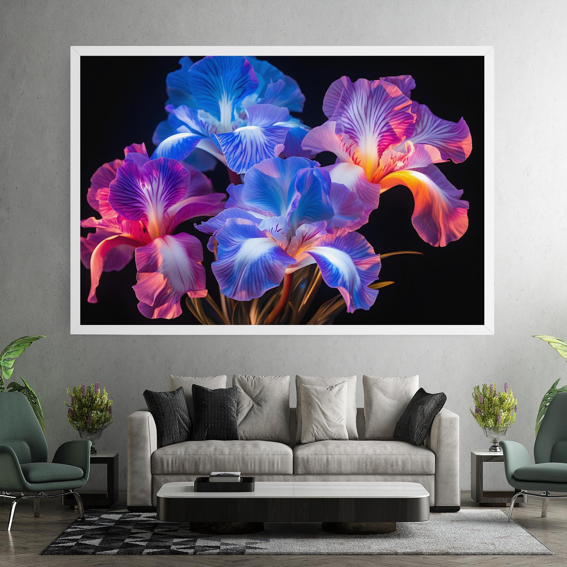 Leinwandbild Blue Light Iris mockup 7