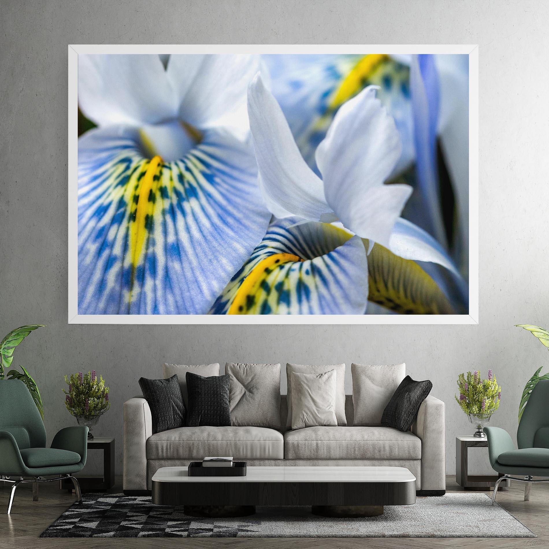 Leinwandbild Blue Yellow Iris mockup 7