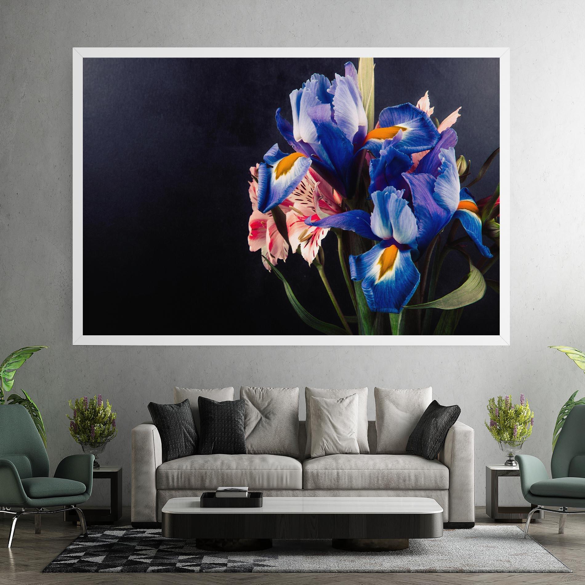 Leinwandbild Iris Bouquet mockup 7