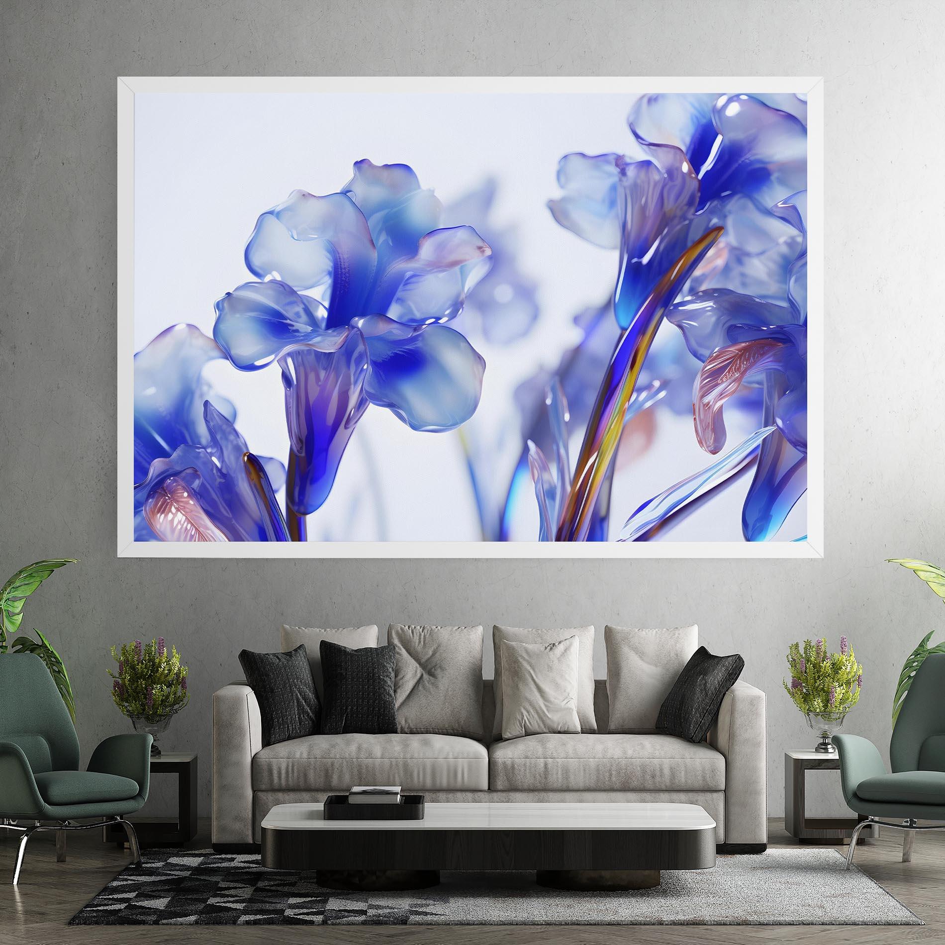 Leinwandbild Iris Glass mockup 7