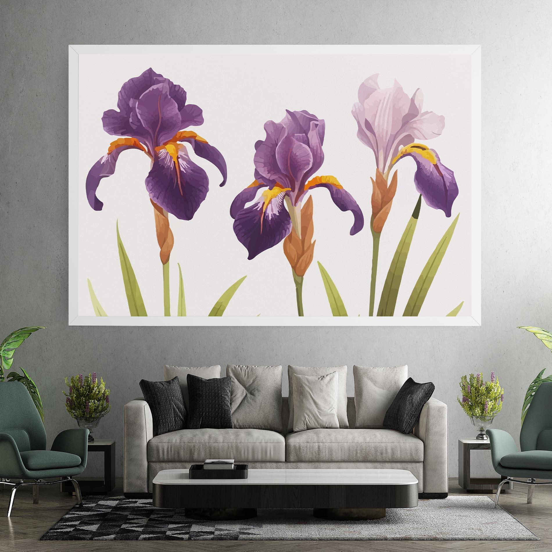 Leinwandbild Iris Leaf mockup 7