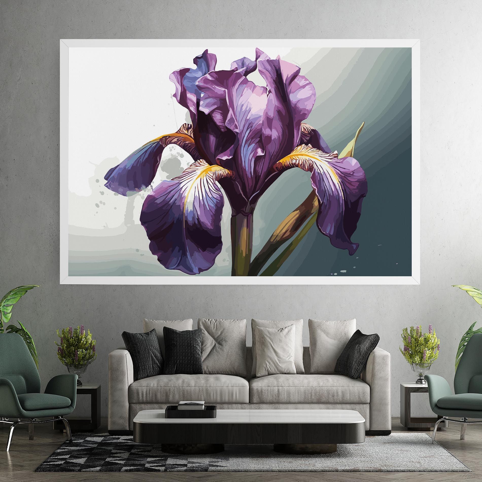 Purple Blue Iris mockup 7
