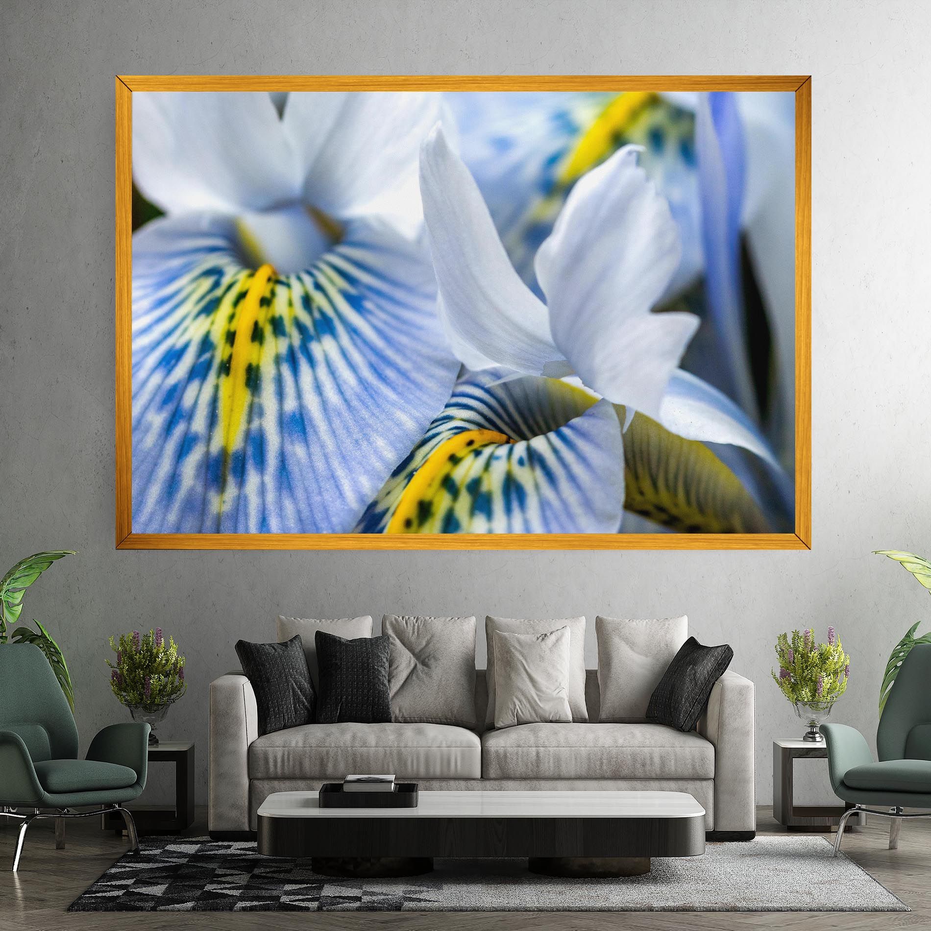 Blue Yellow Iris mockup 7