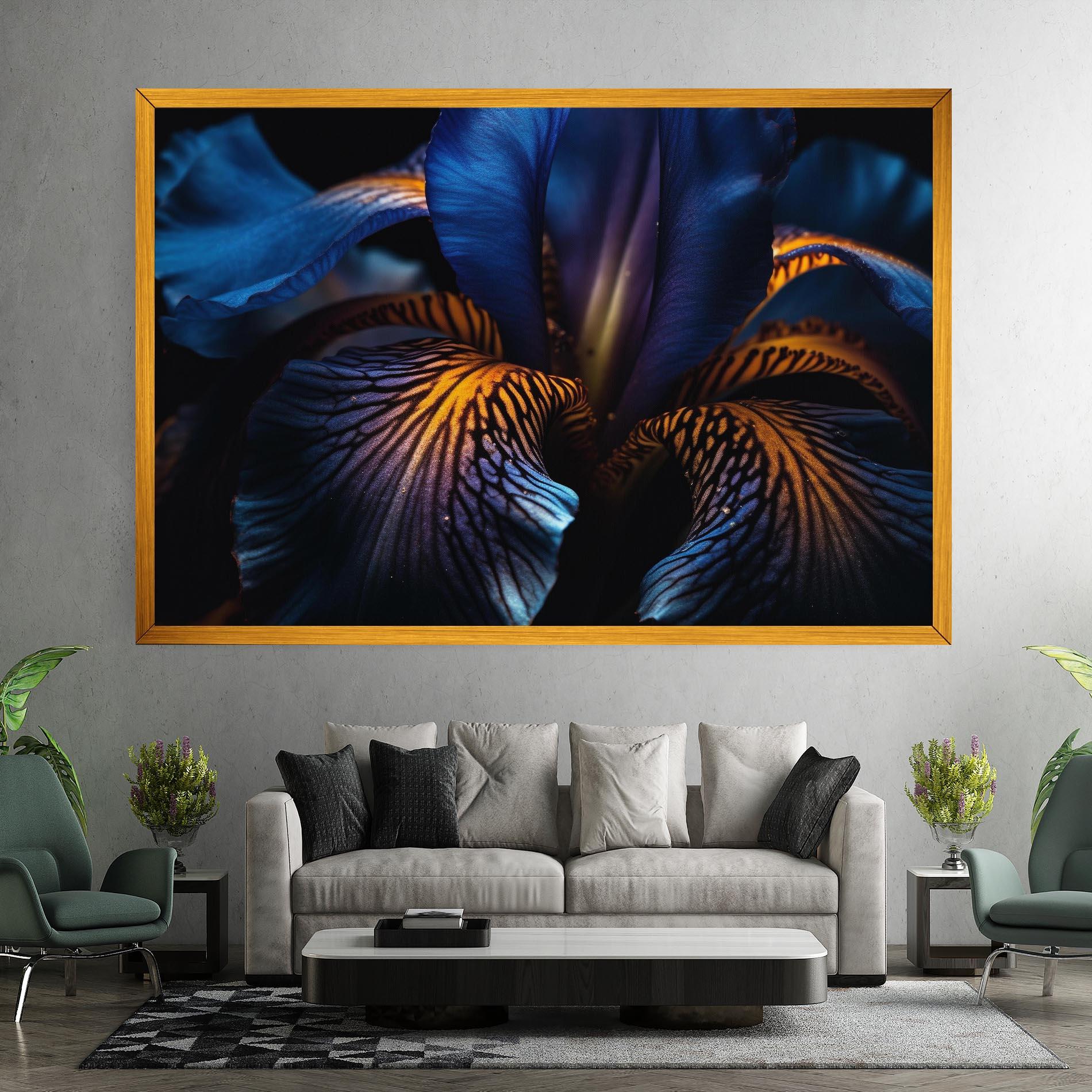 Leinwandbild Dark Yellow Iris mockup 7