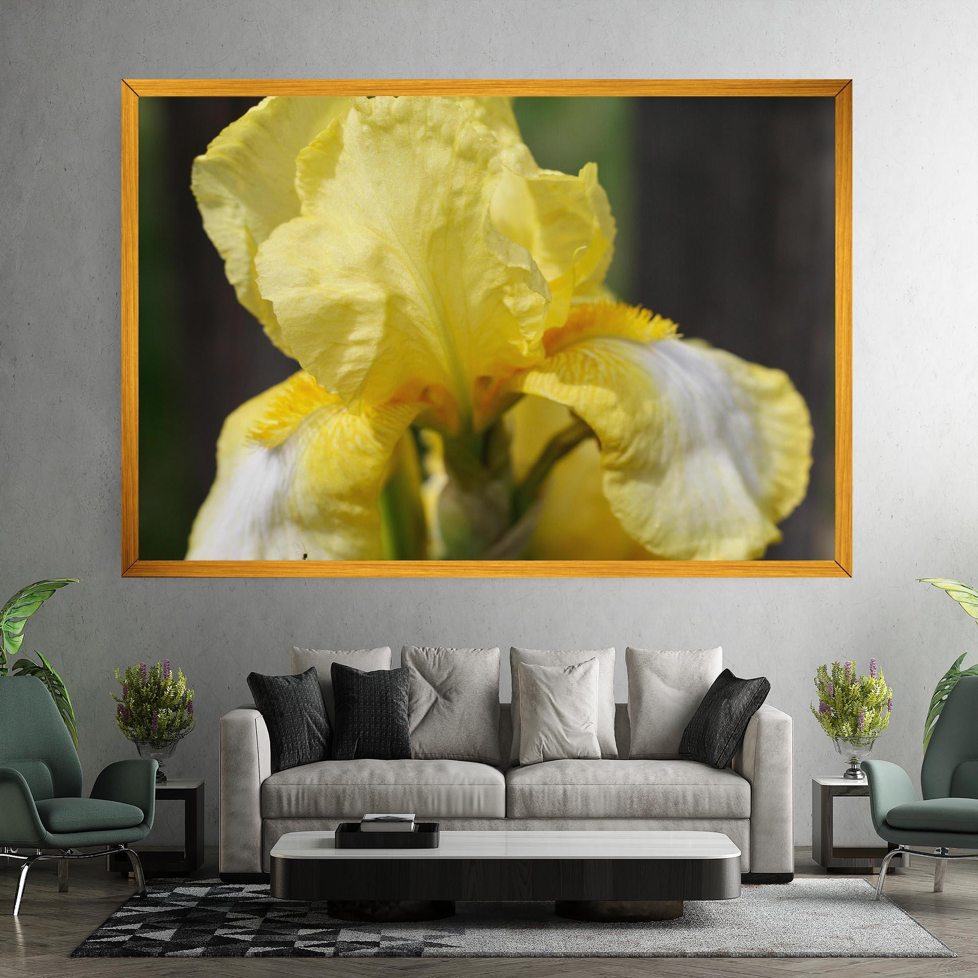 Leinwandbild Garden Yellow Iris mockup 7