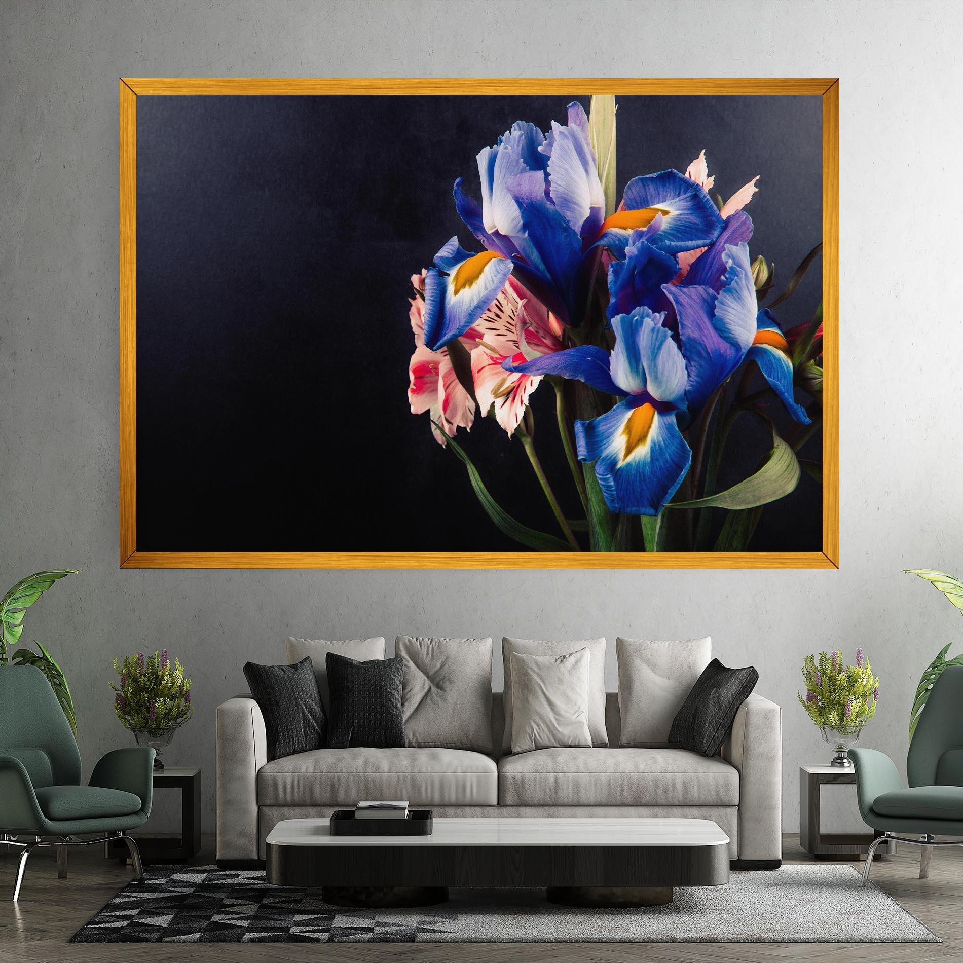 Leinwandbild Iris Bouquet mockup 7