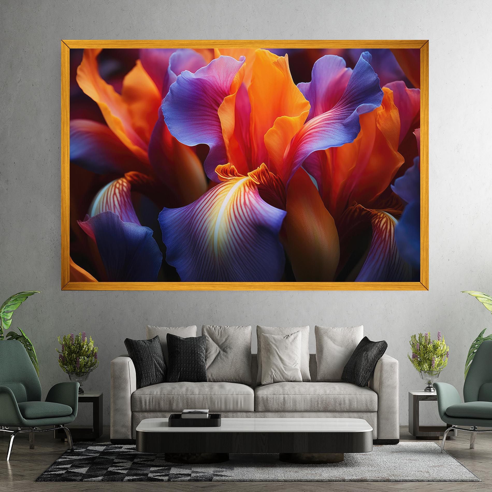 Orange Purple Iris mockup 7