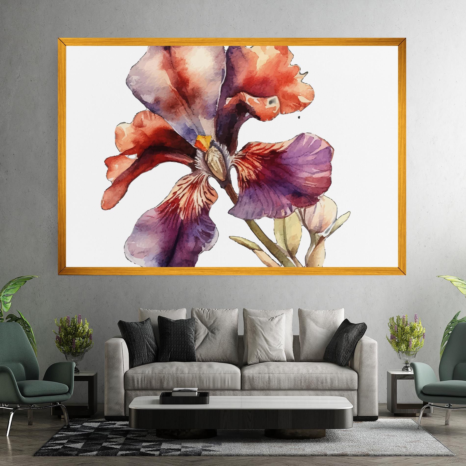 Watercolor Iris mockup 7