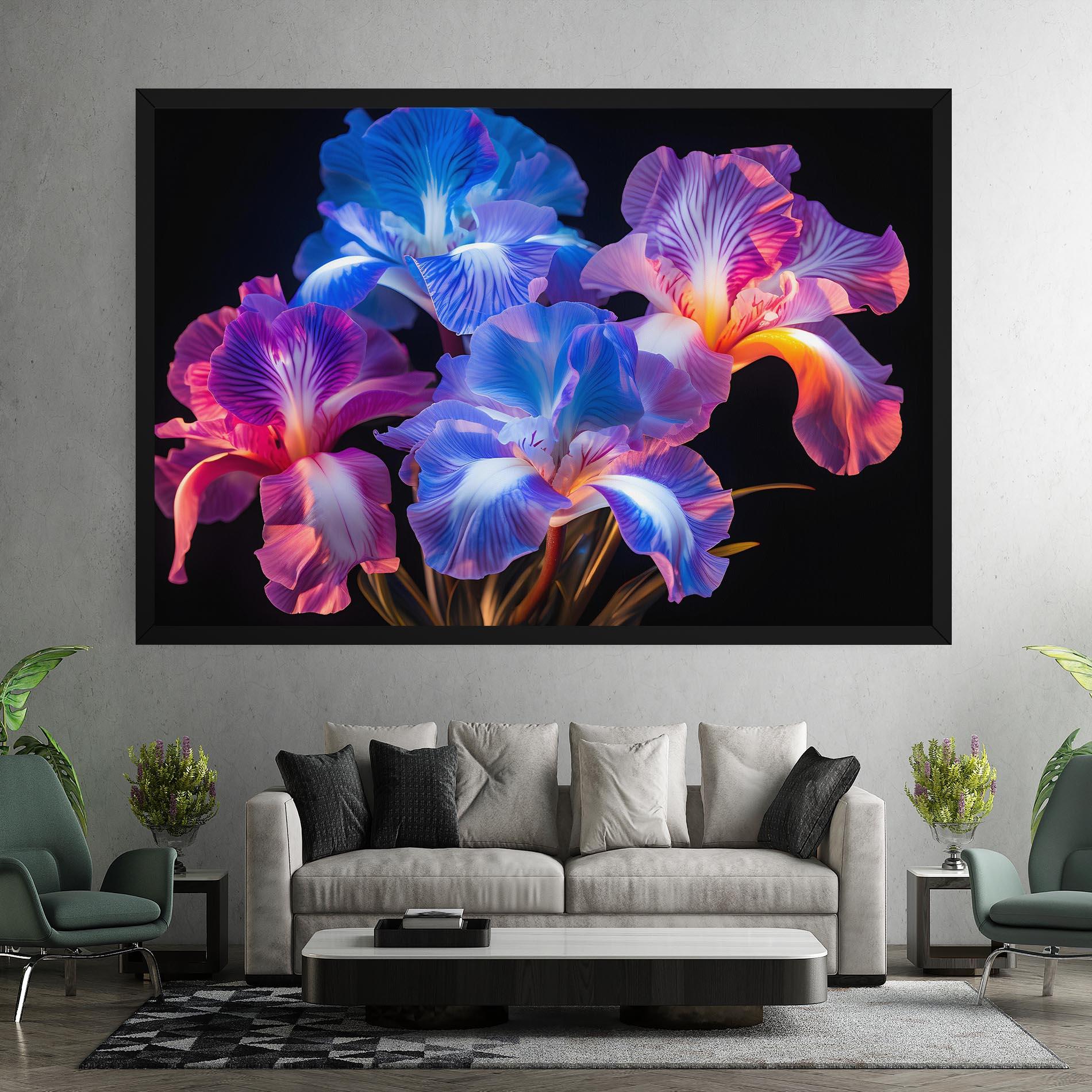 Leinwandbild Blue Light Iris mockup 7