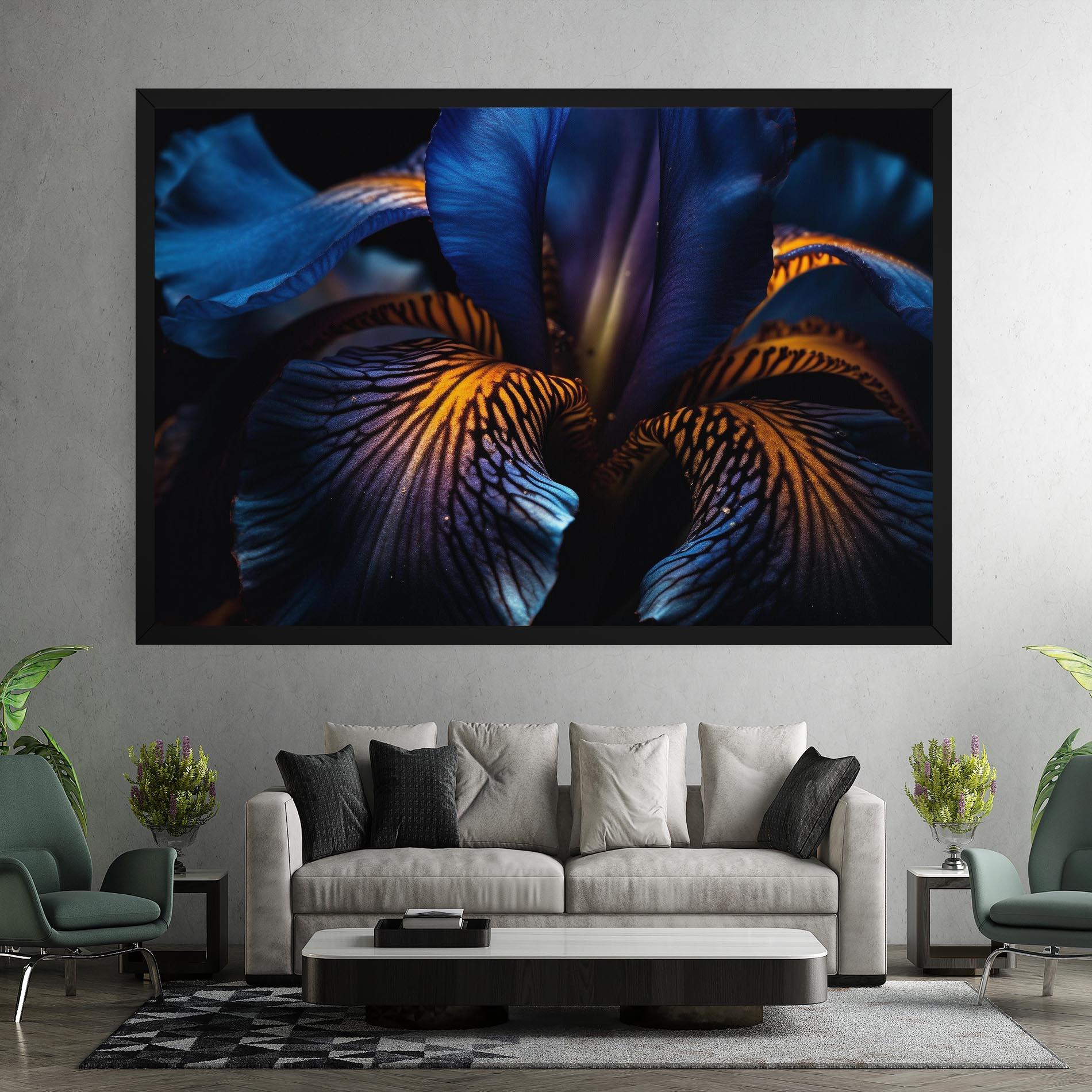 Leinwandbild Dark Yellow Iris mockup 7