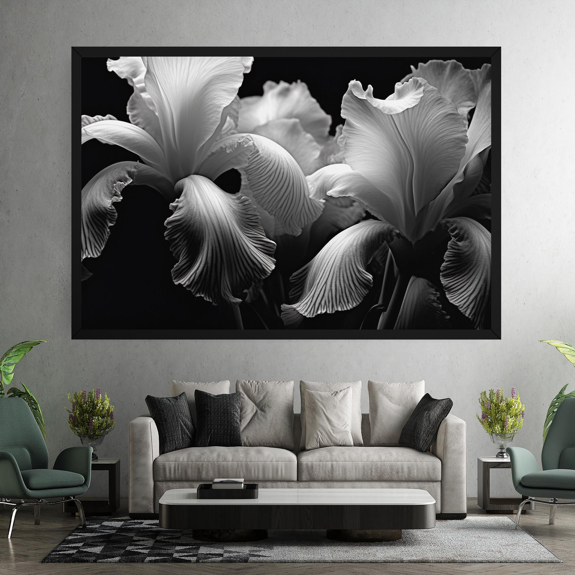 Leinwandbild Grey Iris mockup 7
