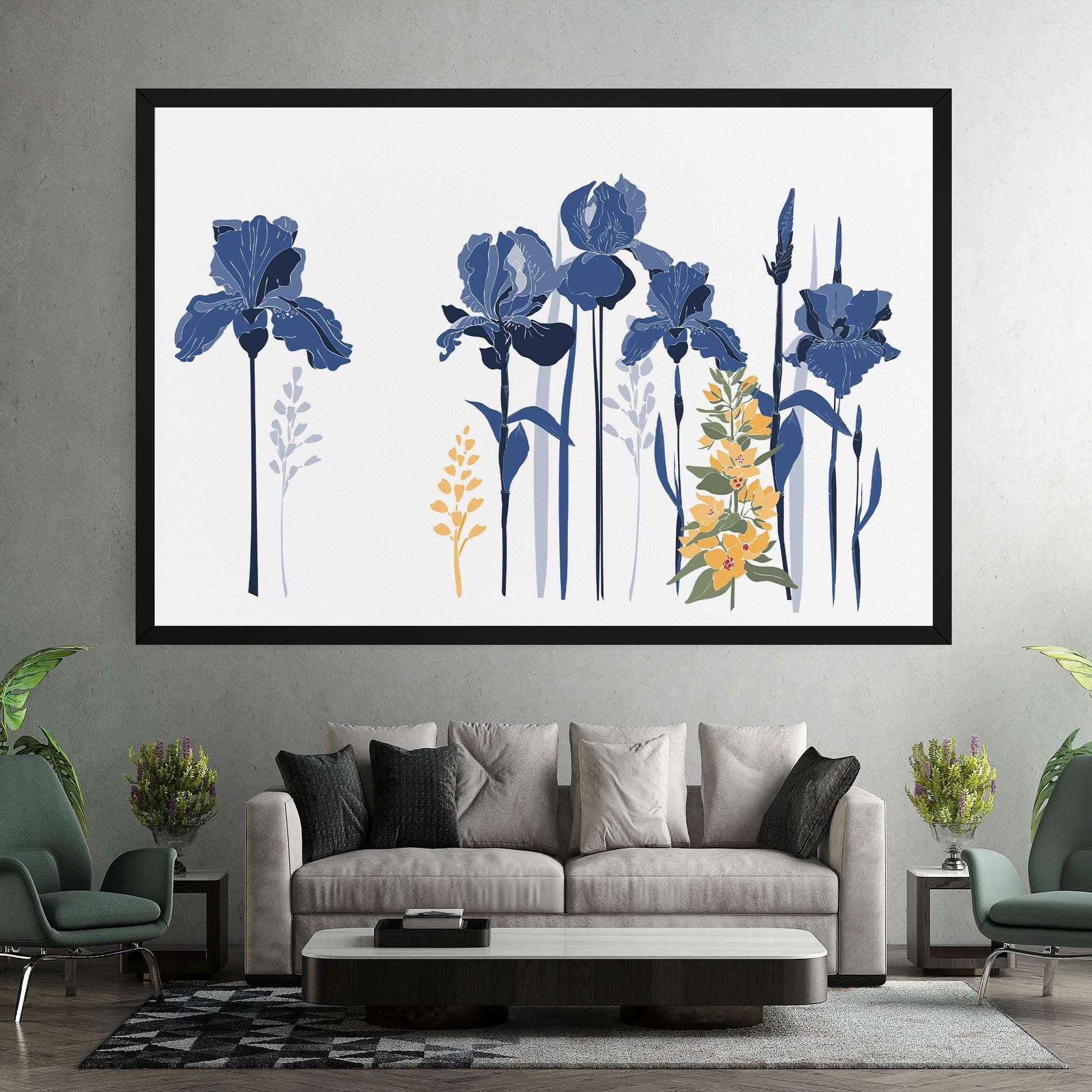 Iris Blue Art mockup 7