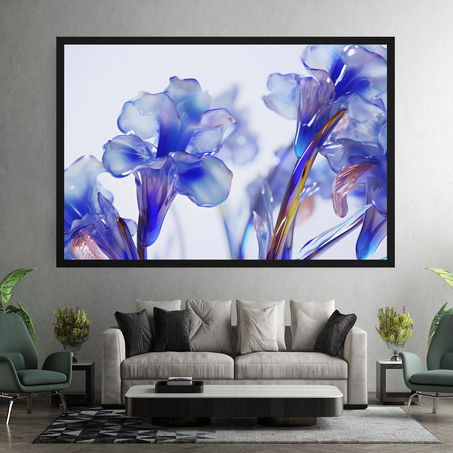 Leinwandbild Iris Glass mockup 7