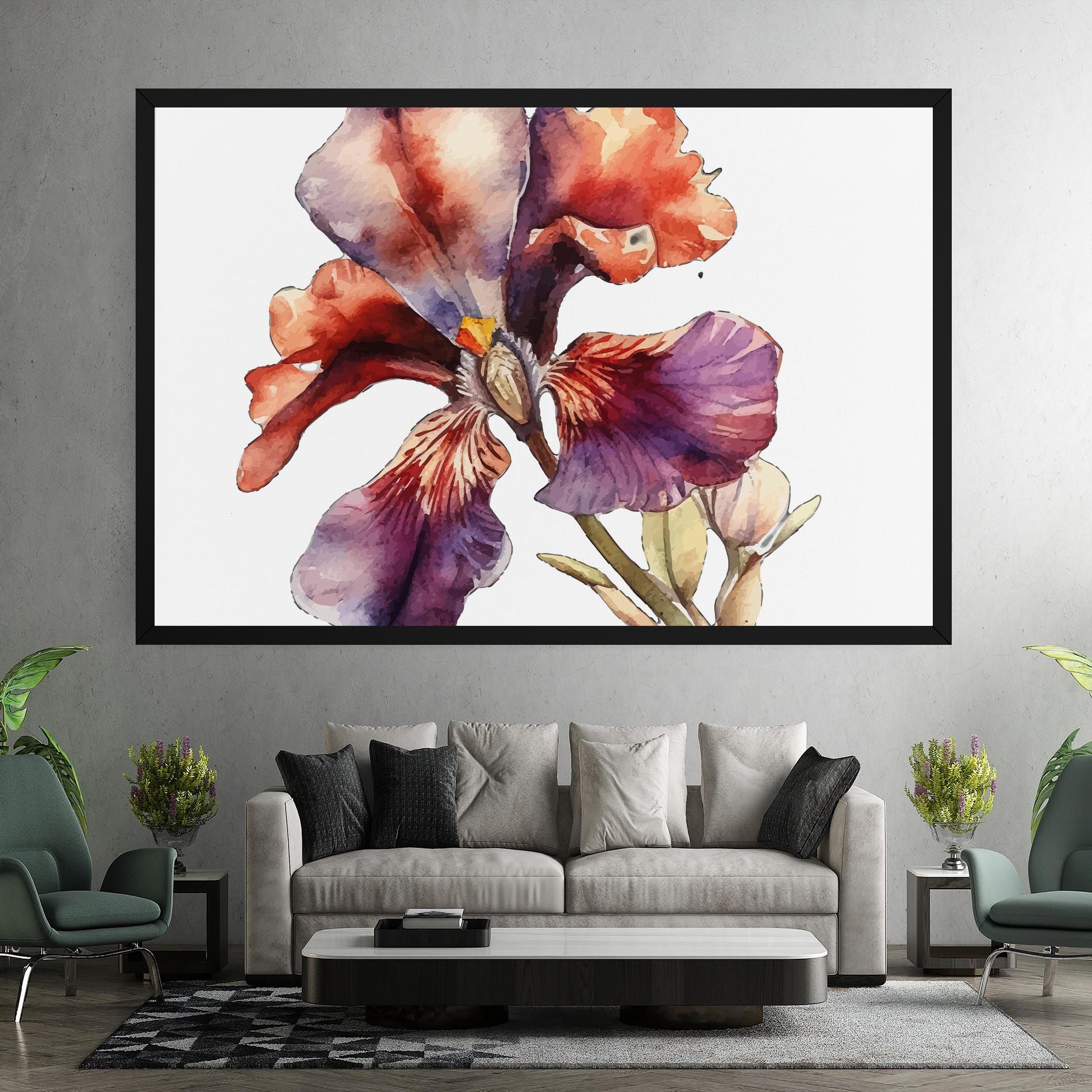Watercolor Iris mockup 7