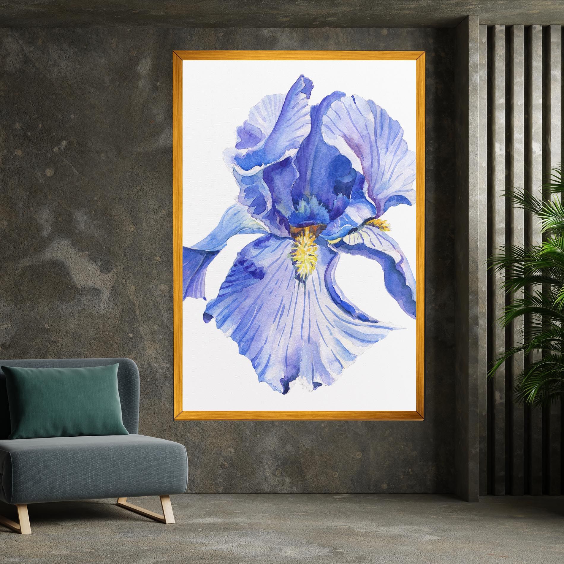 Purple Iris On White mockup 7
