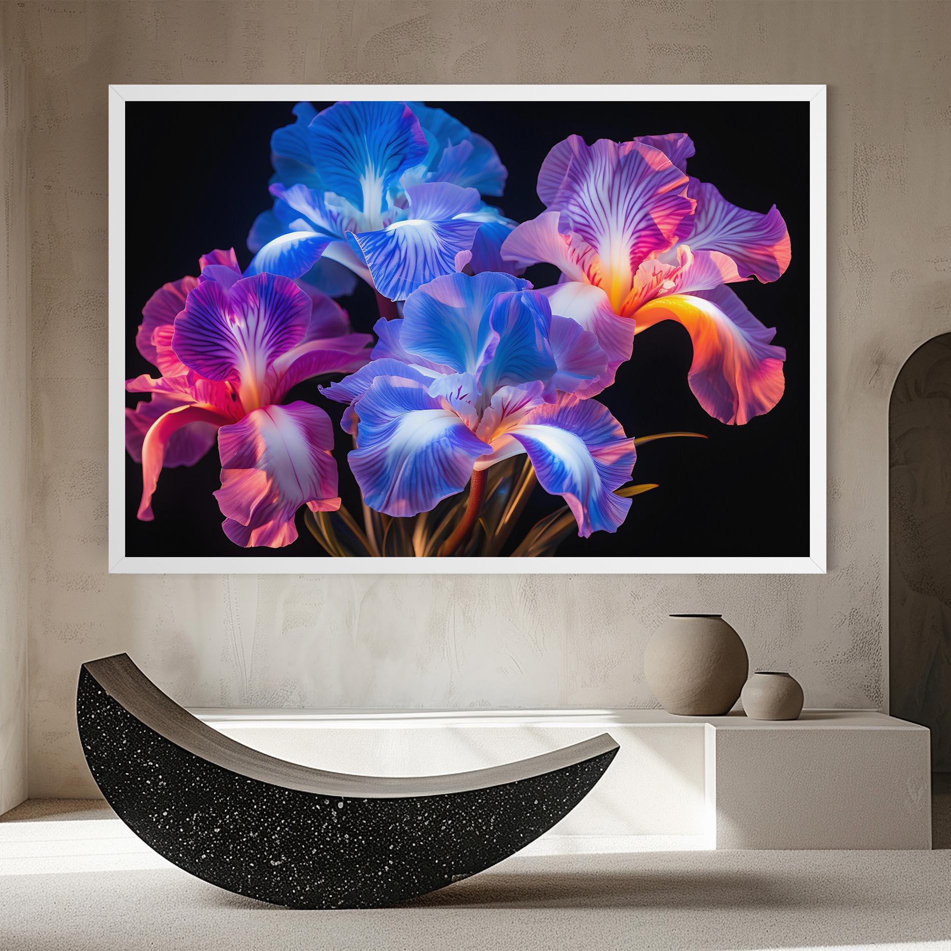 Leinwandbild Blue Light Iris mockup 8