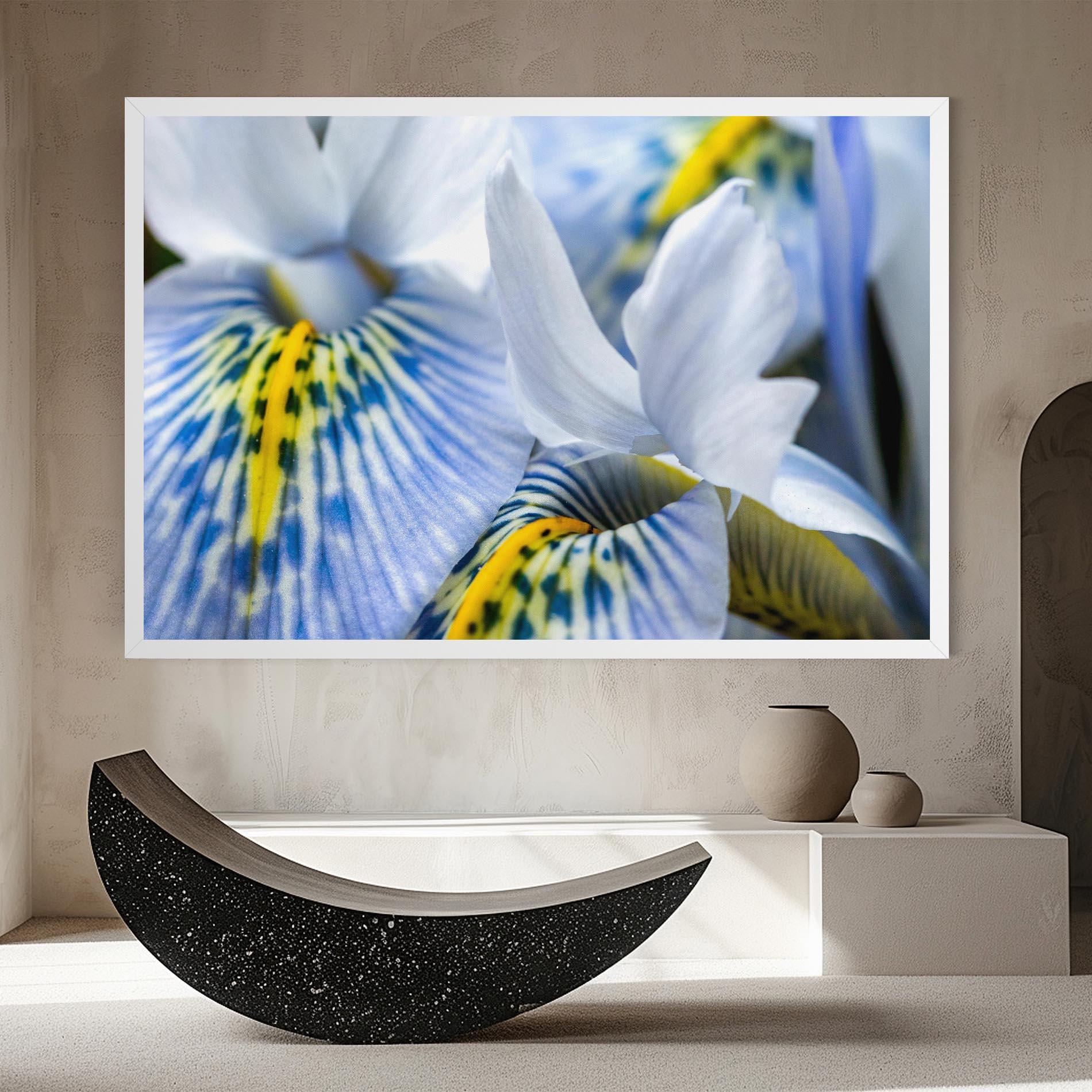 Leinwandbild Blue Yellow Iris mockup 8