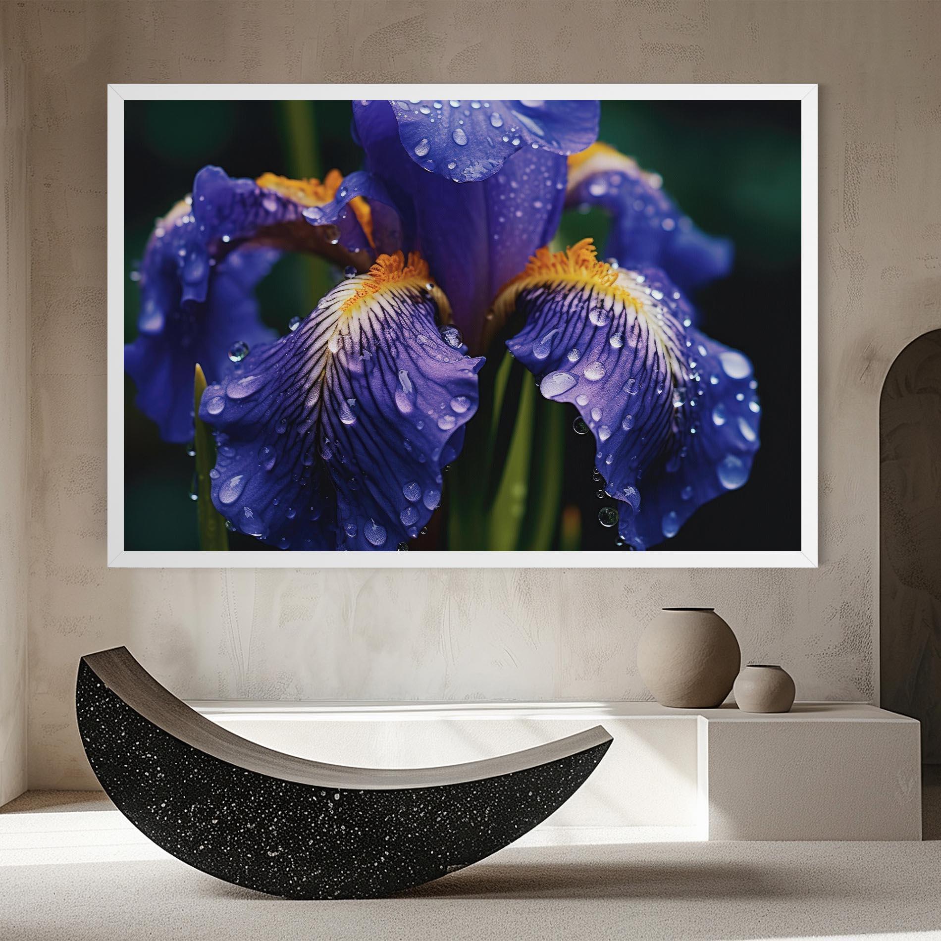 Leinwandbild Iris After Rain mockup 8